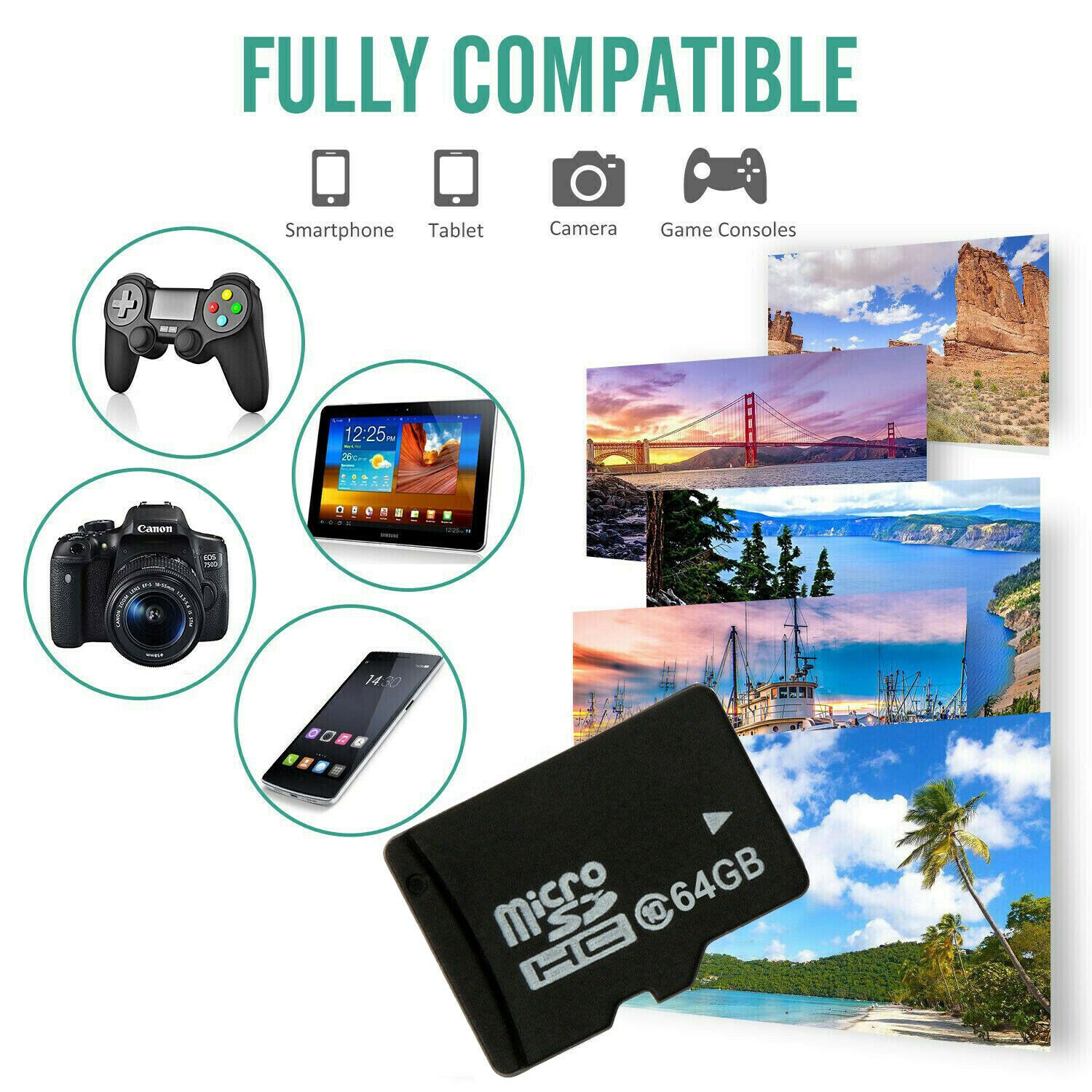 10x Micro SD Adapter TransFlash TF To SD SDHC Memory Card Adapter Converter
