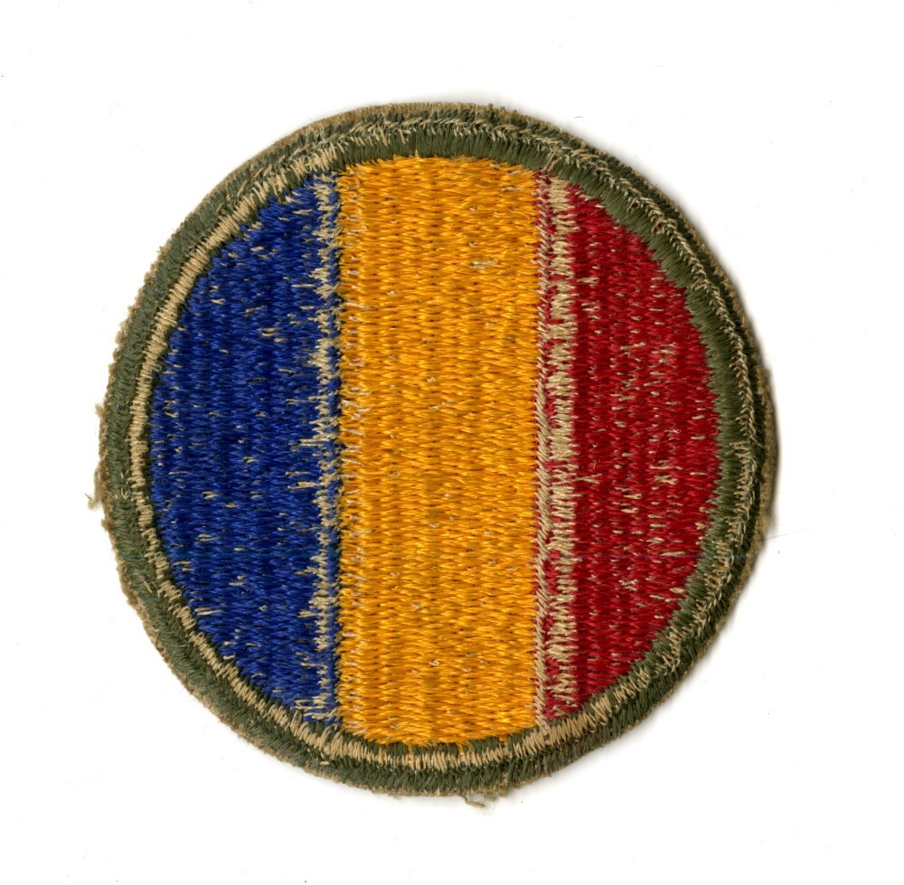 Replacement and Schools Command White Back Patch WWII Original