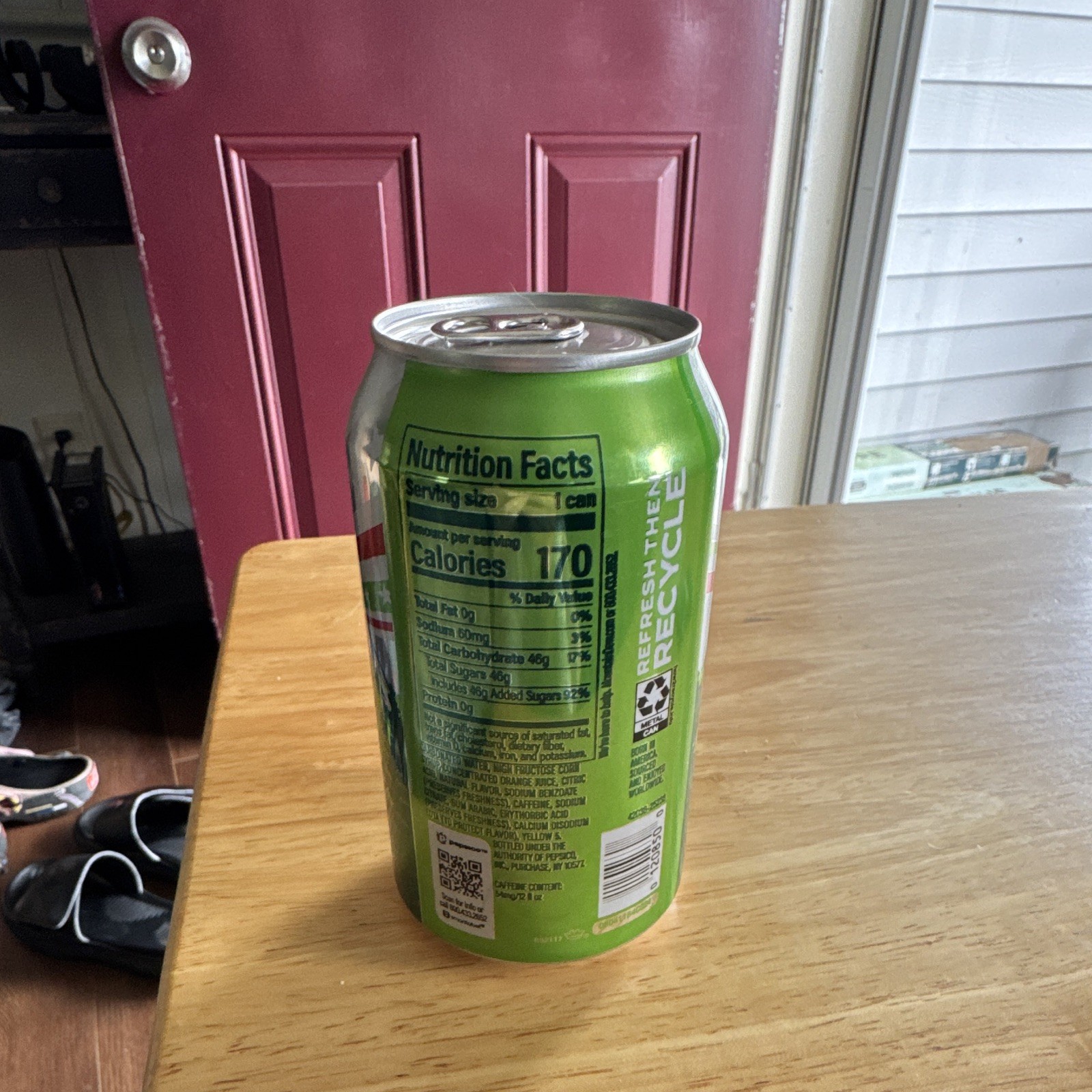 American Dew misprint with missing blue on stripe
