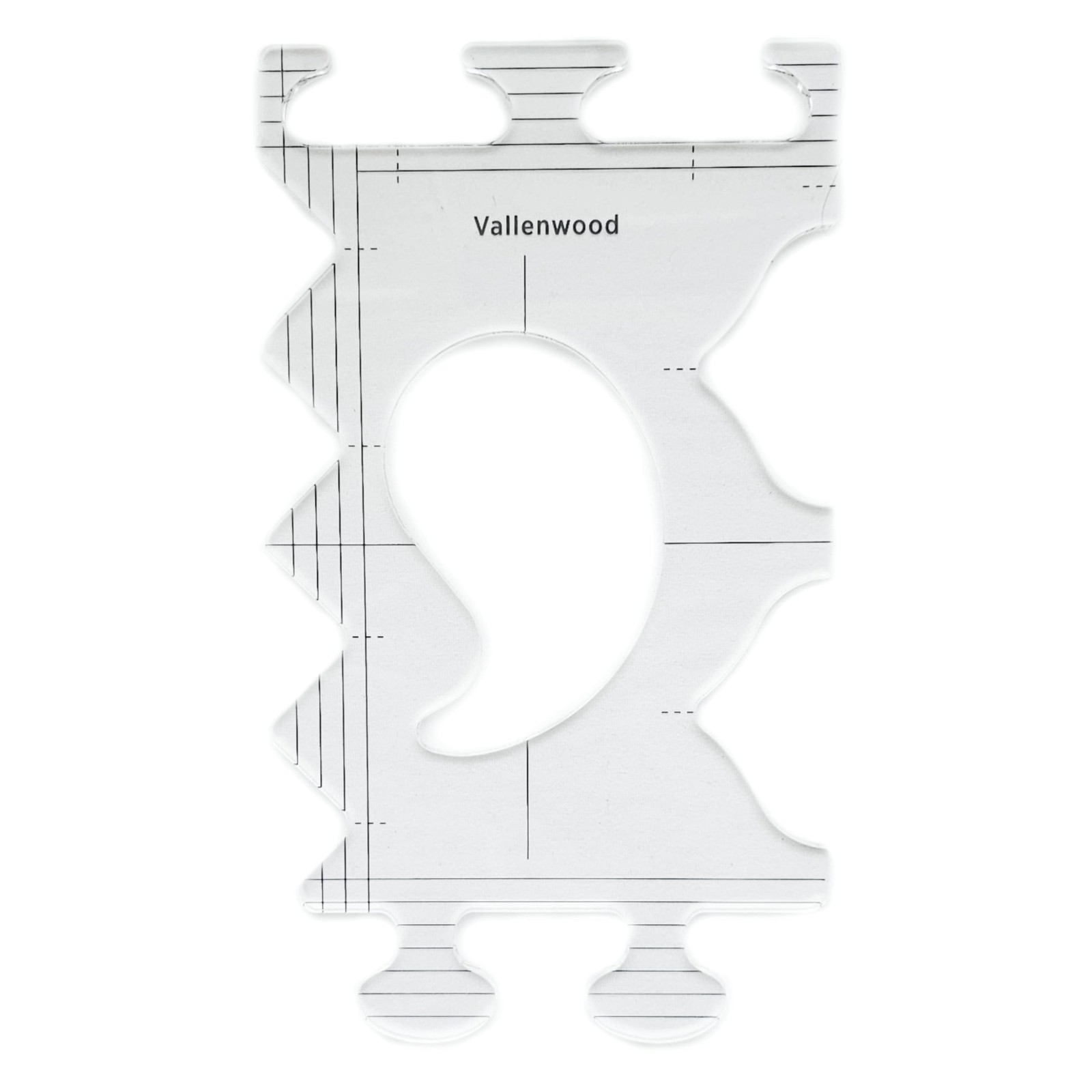 Free Motion Quilting Template, Not Overpriced Pattern Guide-Set 1, Ruler 5-in...