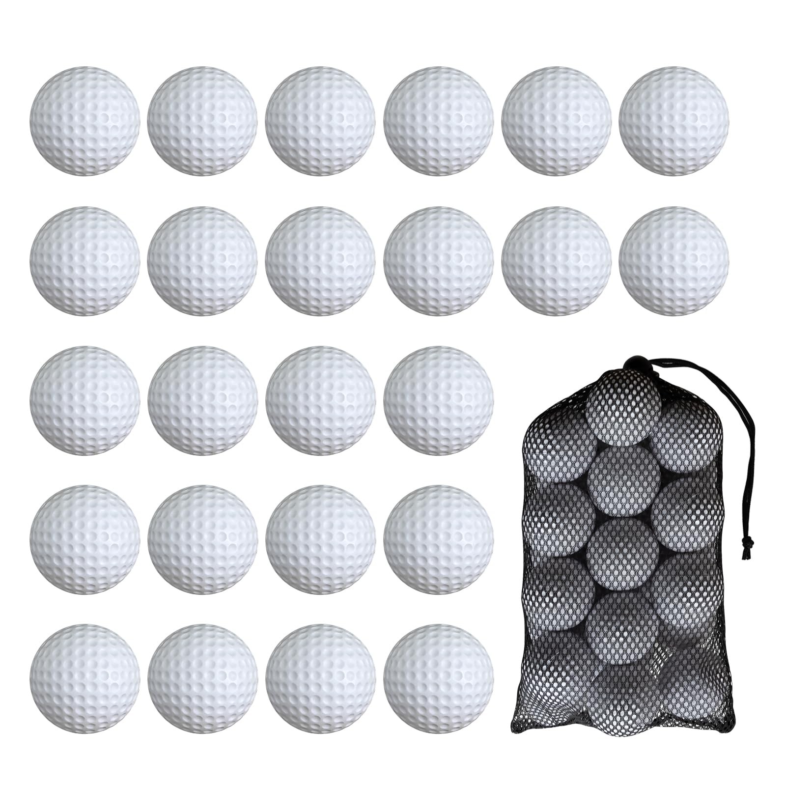 24 Pack Foam Golf Practice Balls,Practice Golf Balls for Backyard,Realistic F...