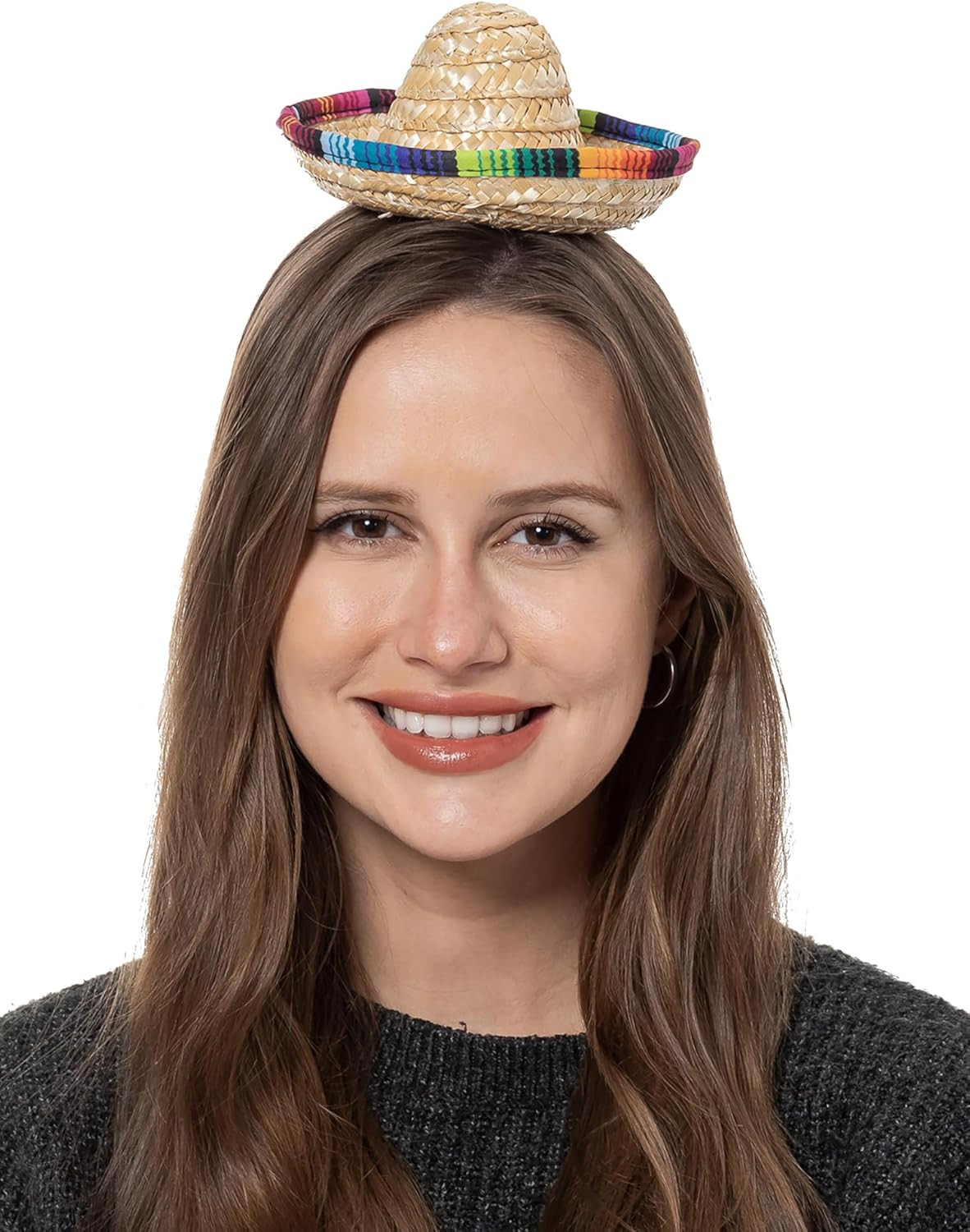 Cinco De Mayo Sombrero Hats for Women Mexican Mini Sombrero Headband Party Decor