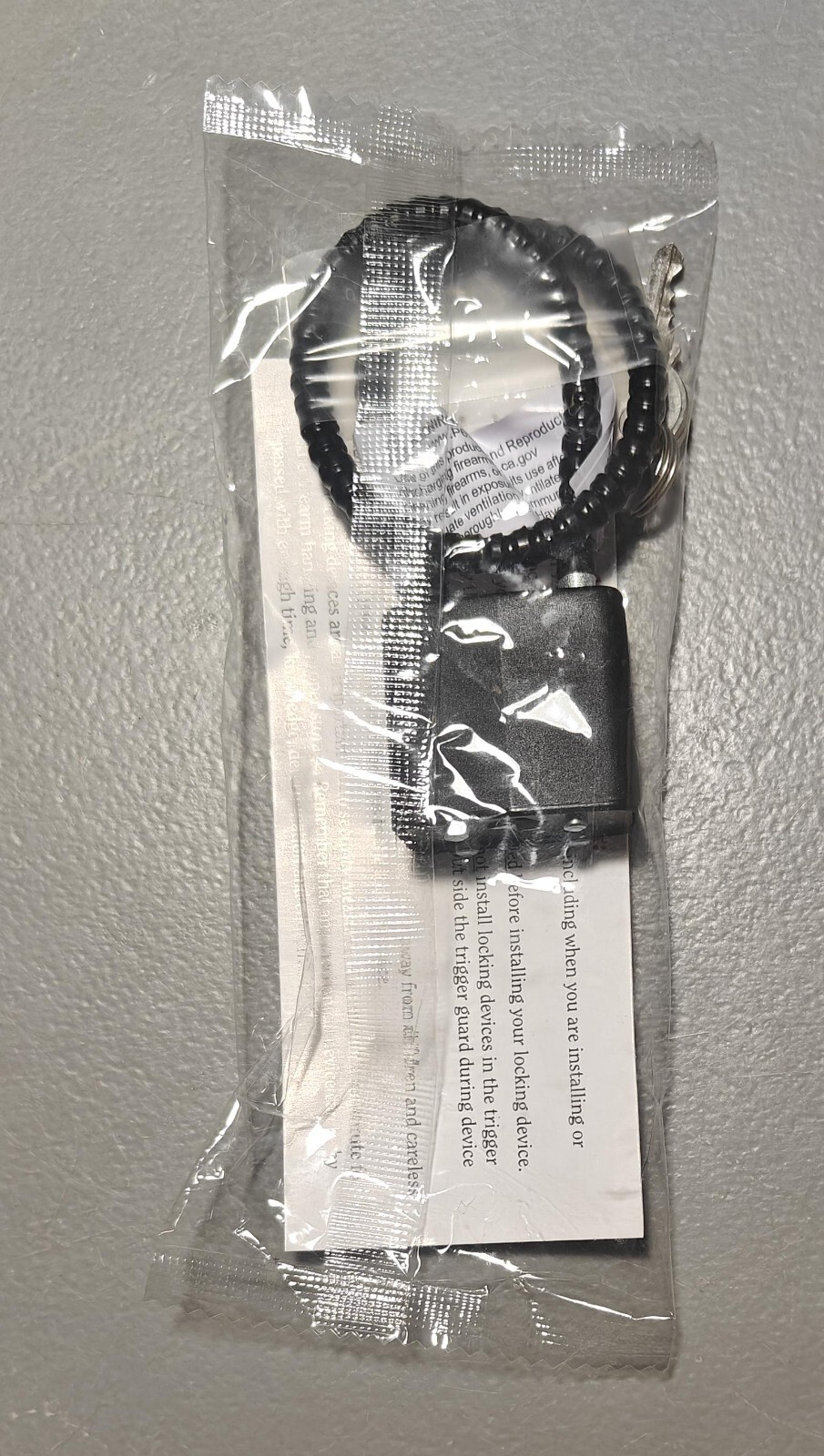 Ruger Cable Lock with 2 Keys Security Protection Lockup Firearms Black NEW