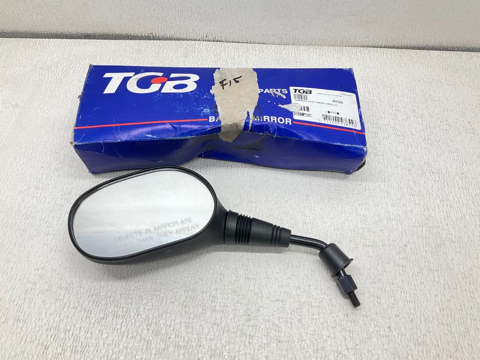 TGB 410152A LH Rear View Mirror Assy New (TSC)