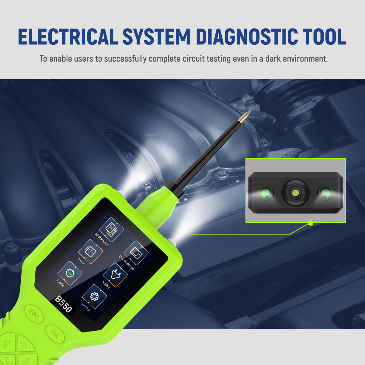 MRCARTOOL® B550 0-5V Probe Circuit Analyzer Electronic Circuit Test Tool
