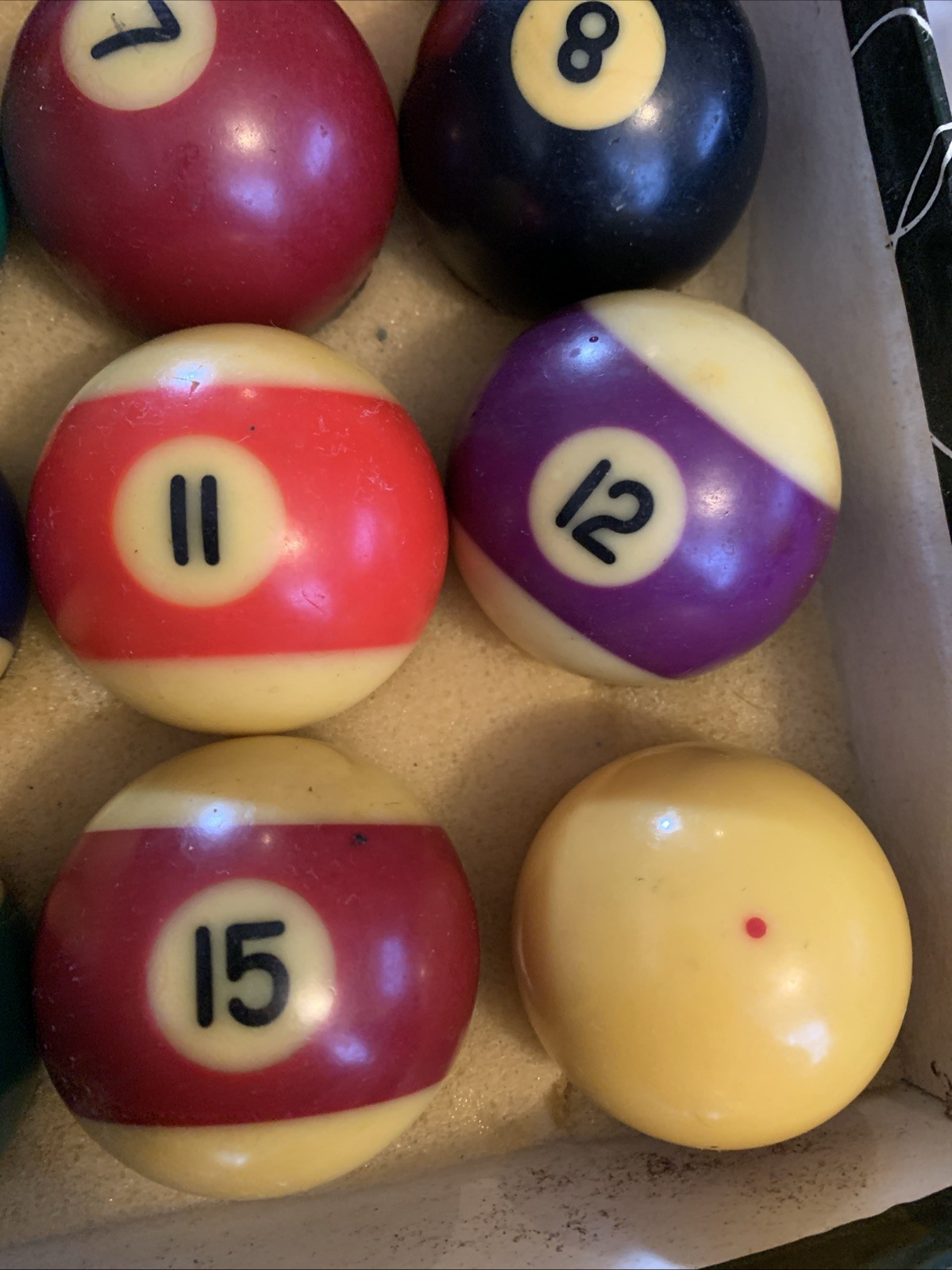 Vintage Billiards Pool Ball Set
