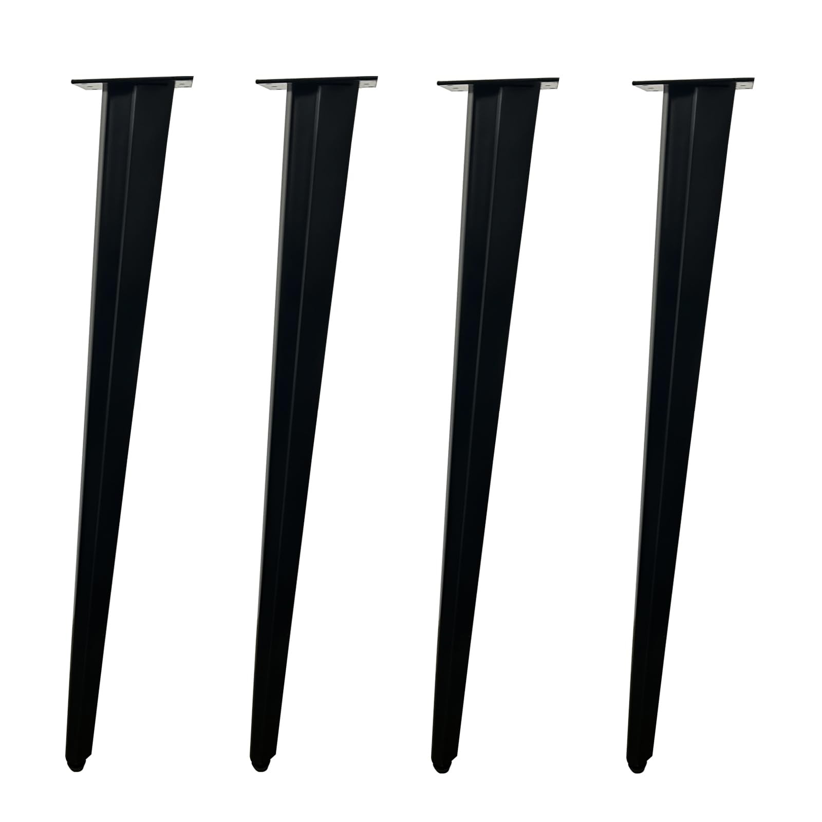 28 inch Metal Slant Table Legs, Heavy Duty Metal Desk Legs, Angled Furniture ...