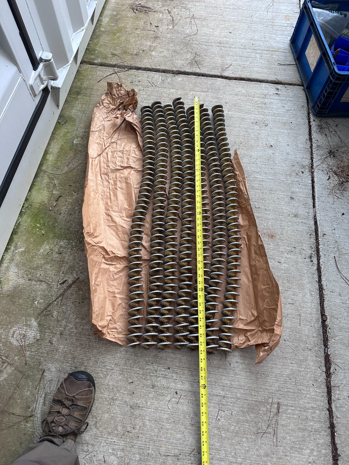 AZWipe 60 Brass Wire Spiral Brush, approx 44" Long, 2-1/4" OD -  (Lot of 7)
