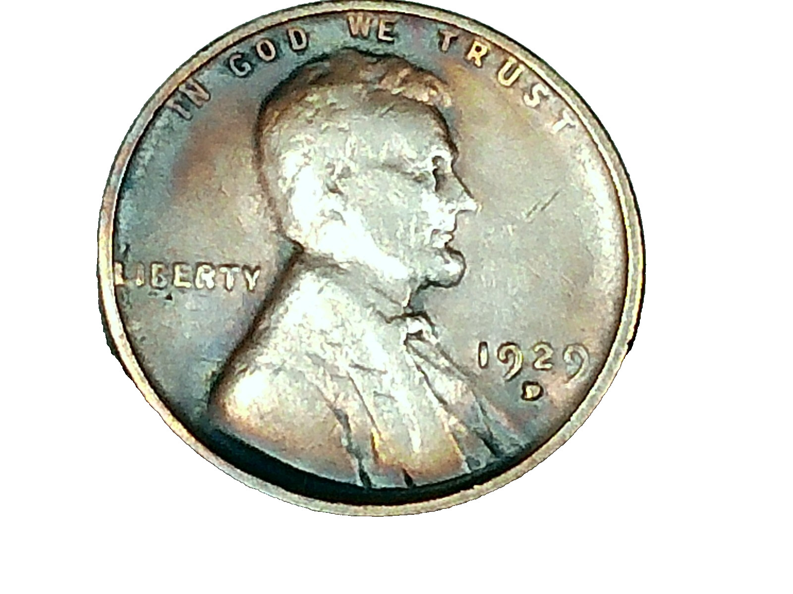 1929-D us copper penny (error) Vista DDO-001 & WRPM-001 - rb - nice rim & stamp