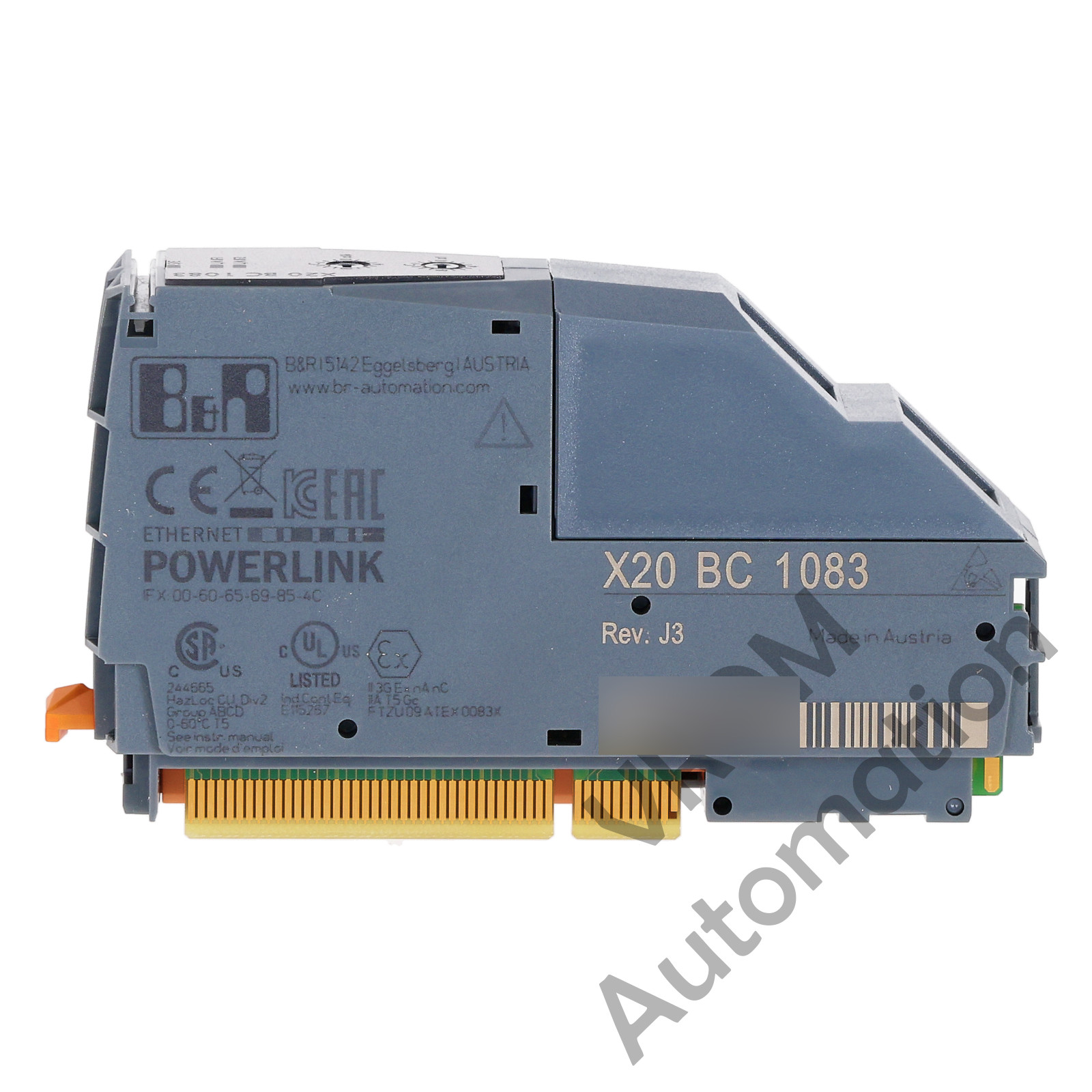 Surplus B&R Automation X20 BC 1083 BUS Controller Module Ethernet