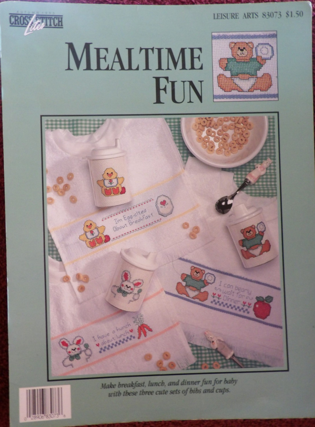Mealtime Fun Cross Stitch Pattern #83073 from Leisure Arts