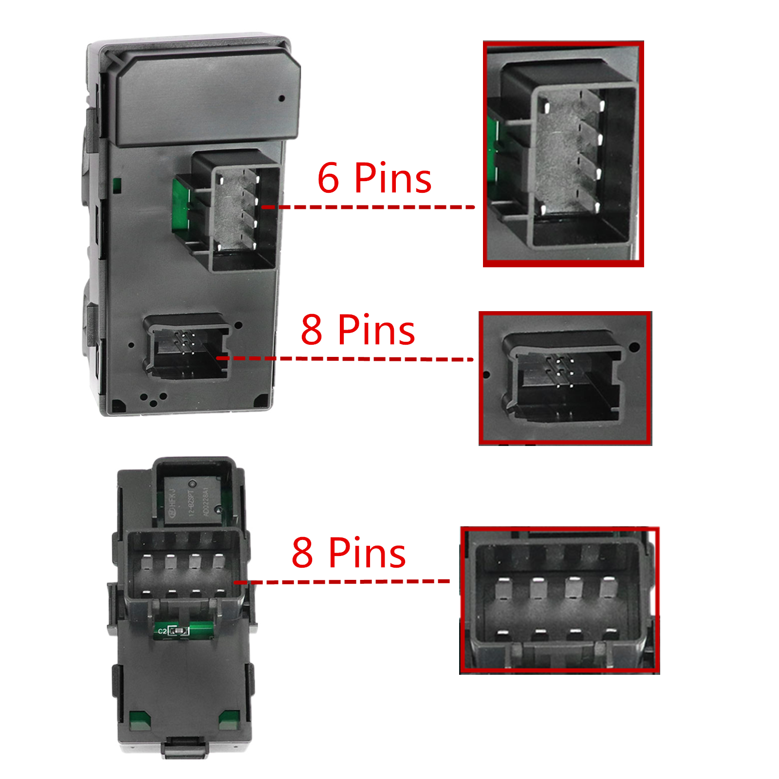 Window Control Switch for 2007-2013 Chevy Silverado GMC Sierra 20945129 22895545