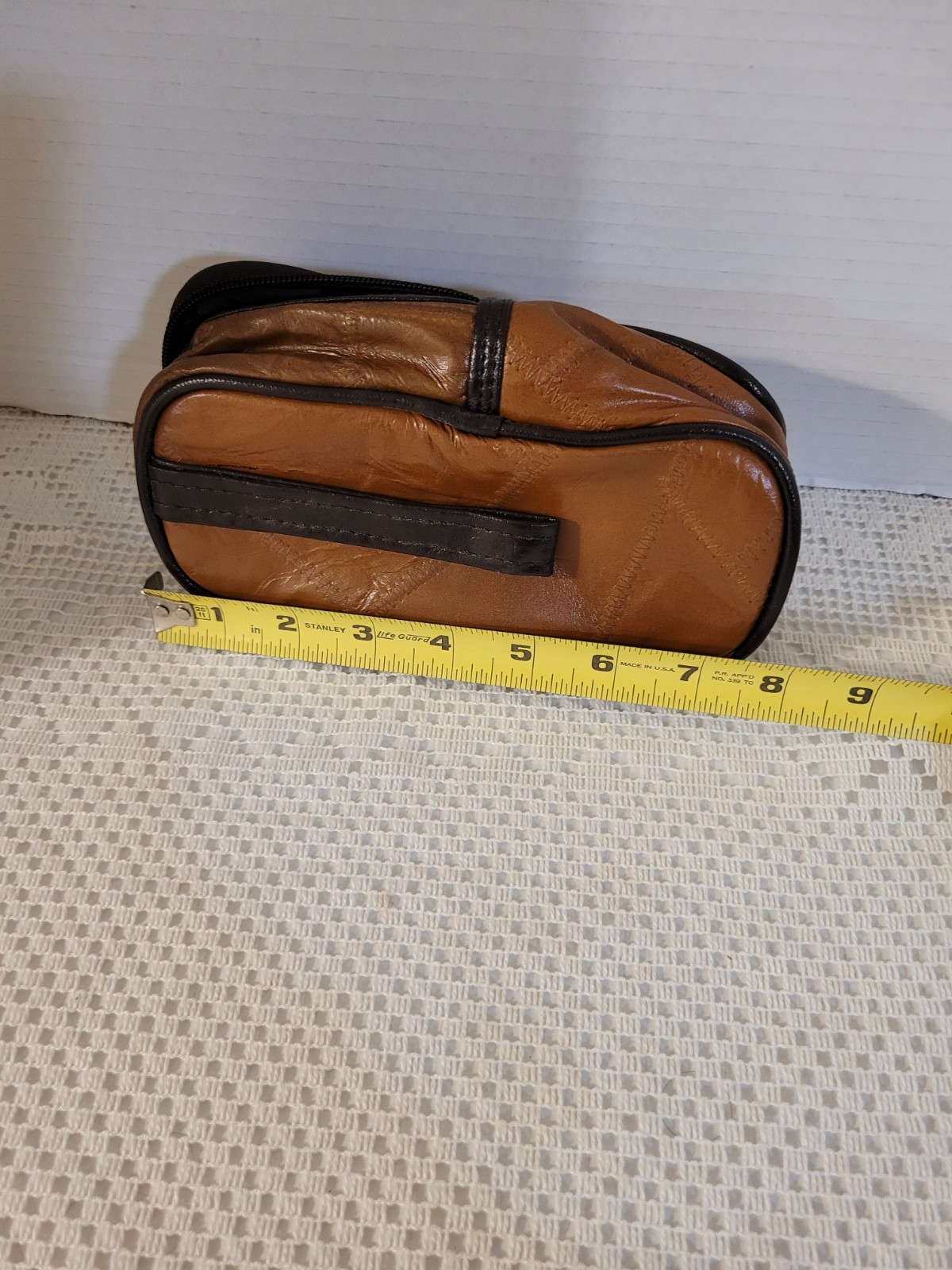 Vintage Brown Leather RUSTIC Brand Camera Soft Carrying Case 7.5"