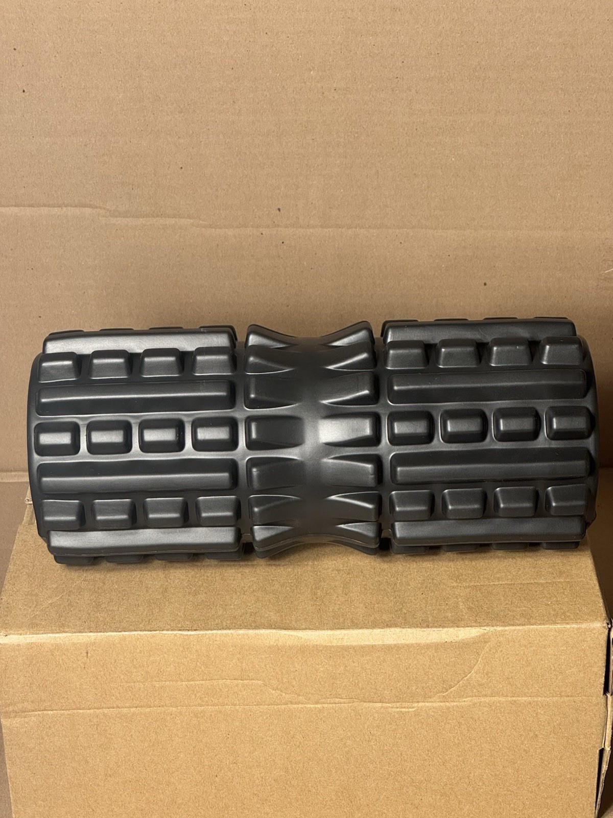 321 Strong Comfort Roller – 12" Solid Core High Density Foam Roller –Black – New