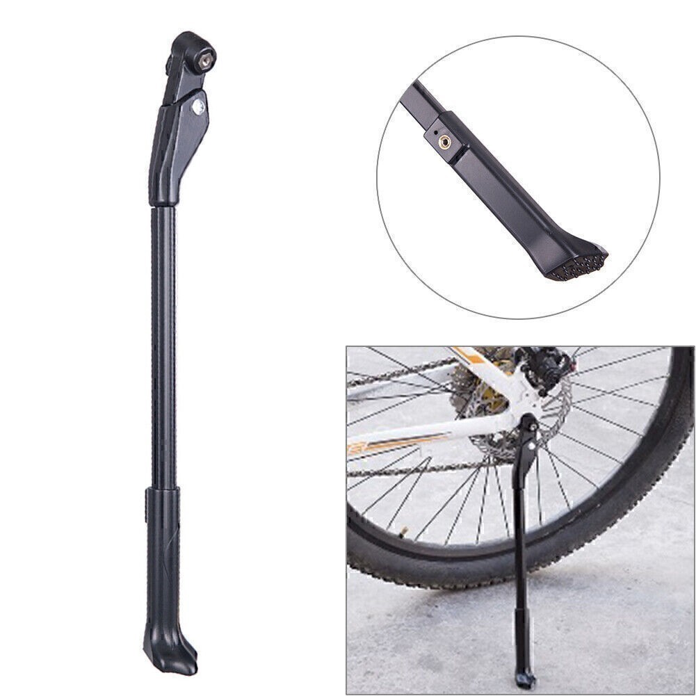 Quick Release MTB Bike Support Side Stand Bicycle Kickstand Parking Rack Black