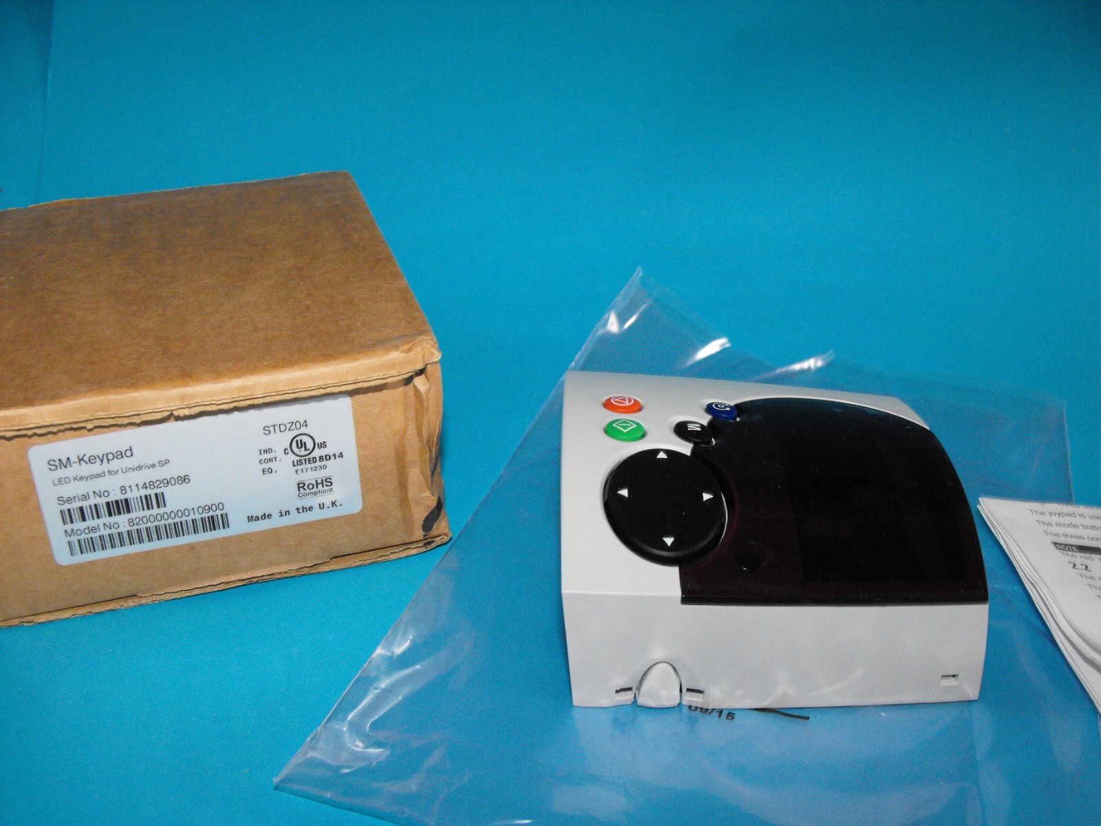 Control Techniques SM-Keypad.KEYPAD FOR UNIDRIVE SP.STDZ04.SER.N.8114829086.NEW