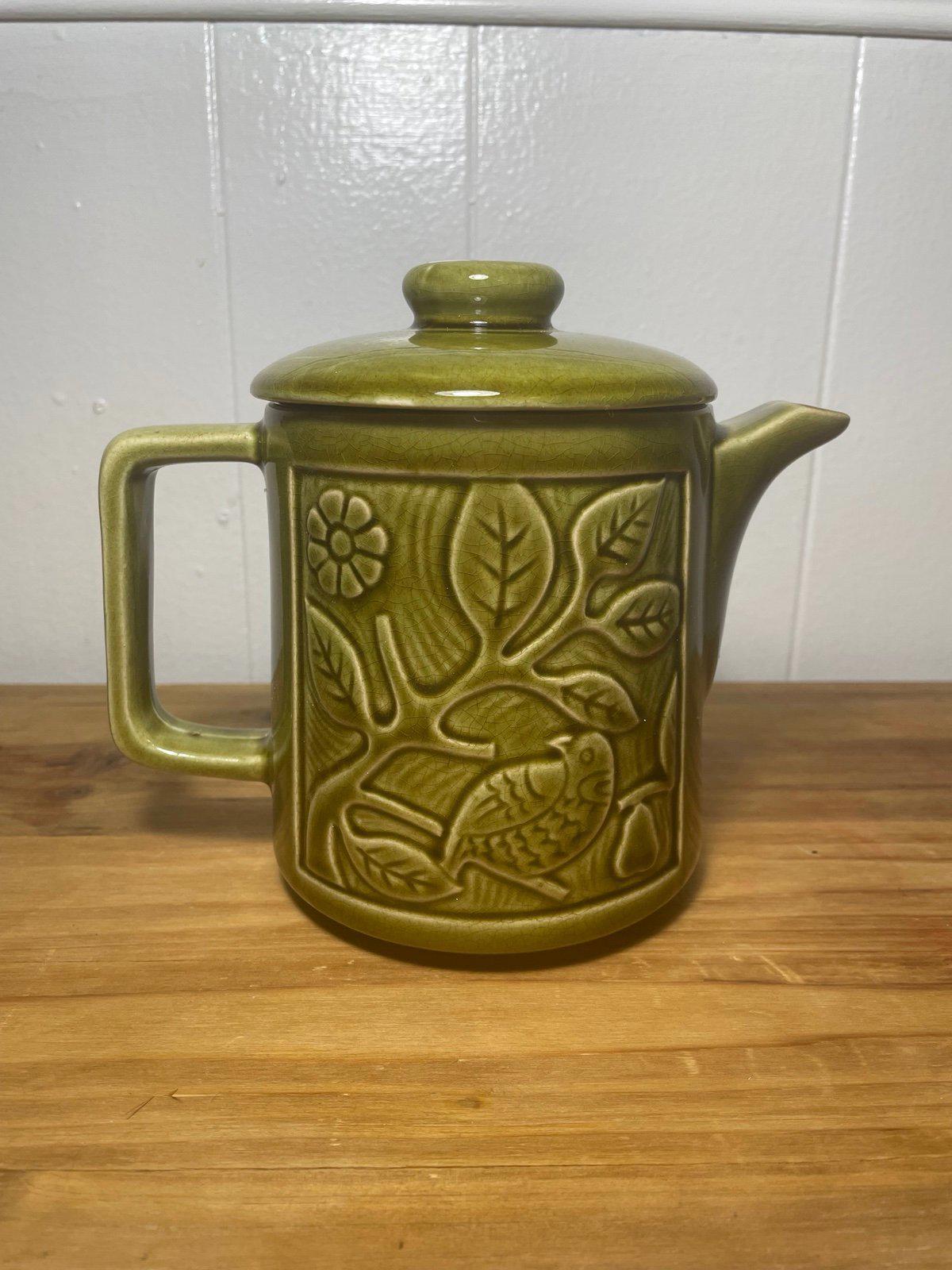 Dark Green Teapot