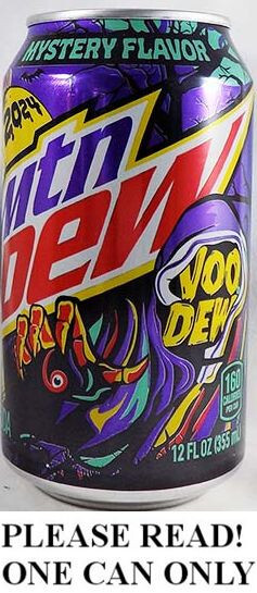 Mountain Voo Dew VooDew Strawberry Starburst Halloween 2024 FULL NEW 12oz Can