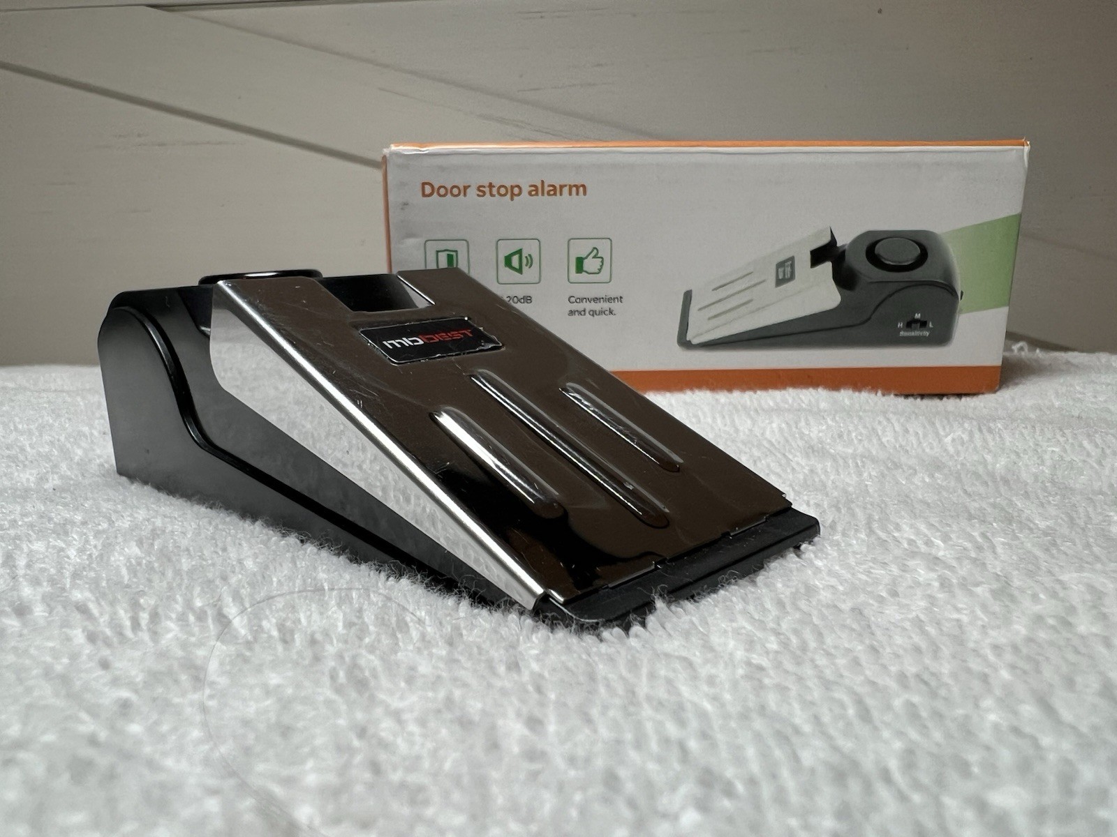 RoHS Door Stopper Alarm 120 Db Loud Travelling Doorstop Home Apartment Hotel