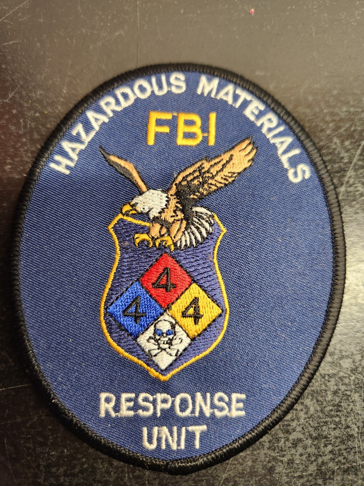 FBI Hazardous Materials Response Unit Patch For Display Only - Collectable