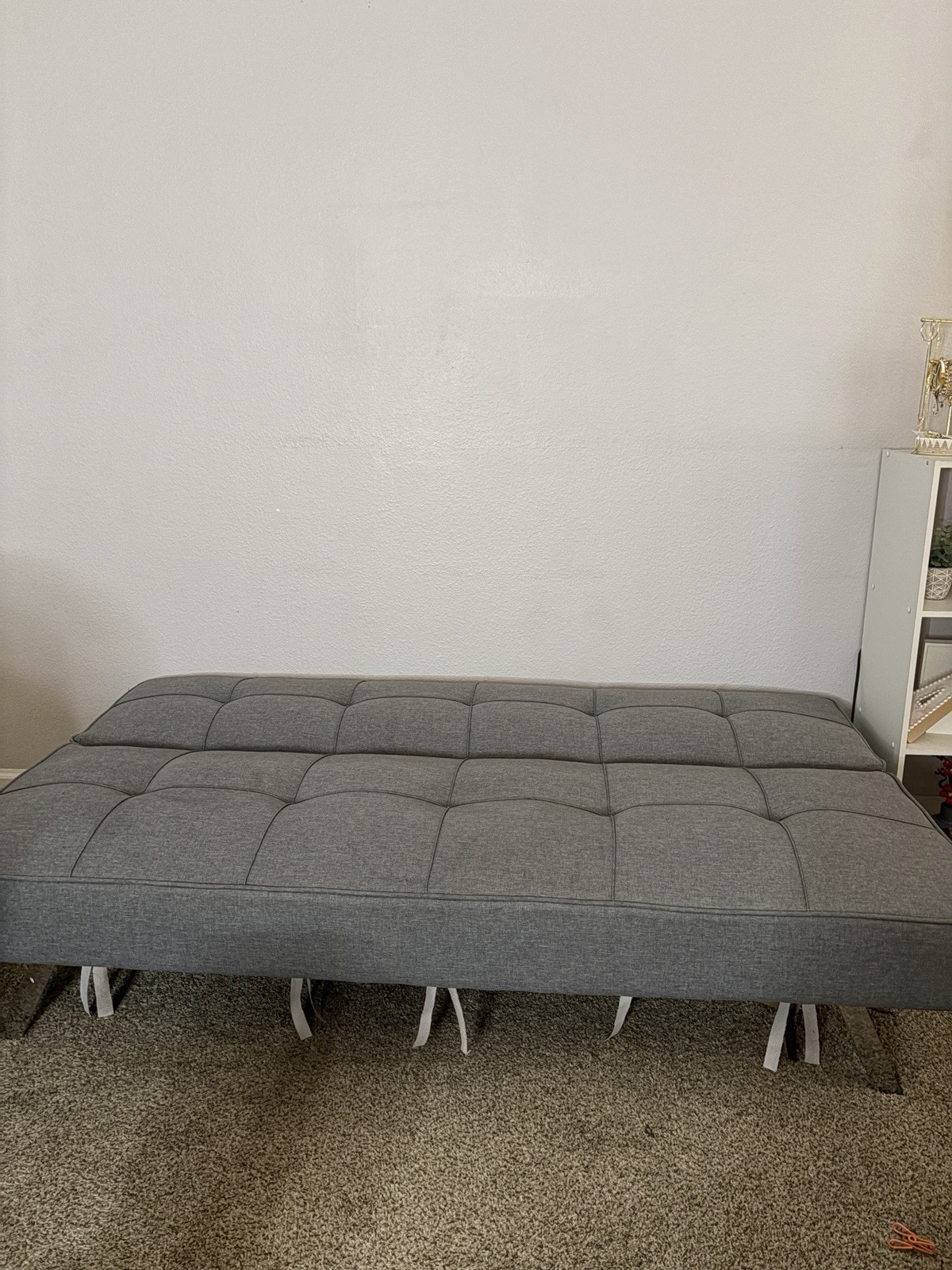 Comfortable Gray Sofa/Bed In Good Condition Foldable Couch