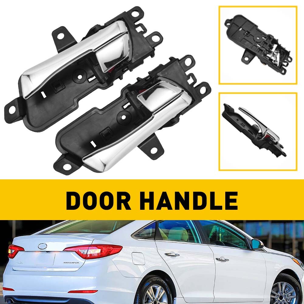 Front/Rear Left Right Inside Door Handle For Hyundai Sonata 2011-2015 Chrome EOA