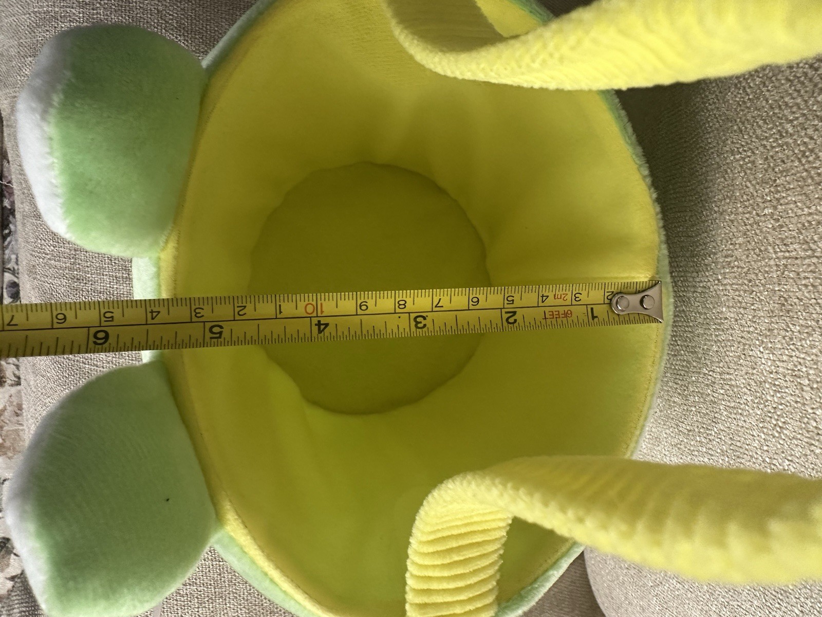 Plush Frog Basket