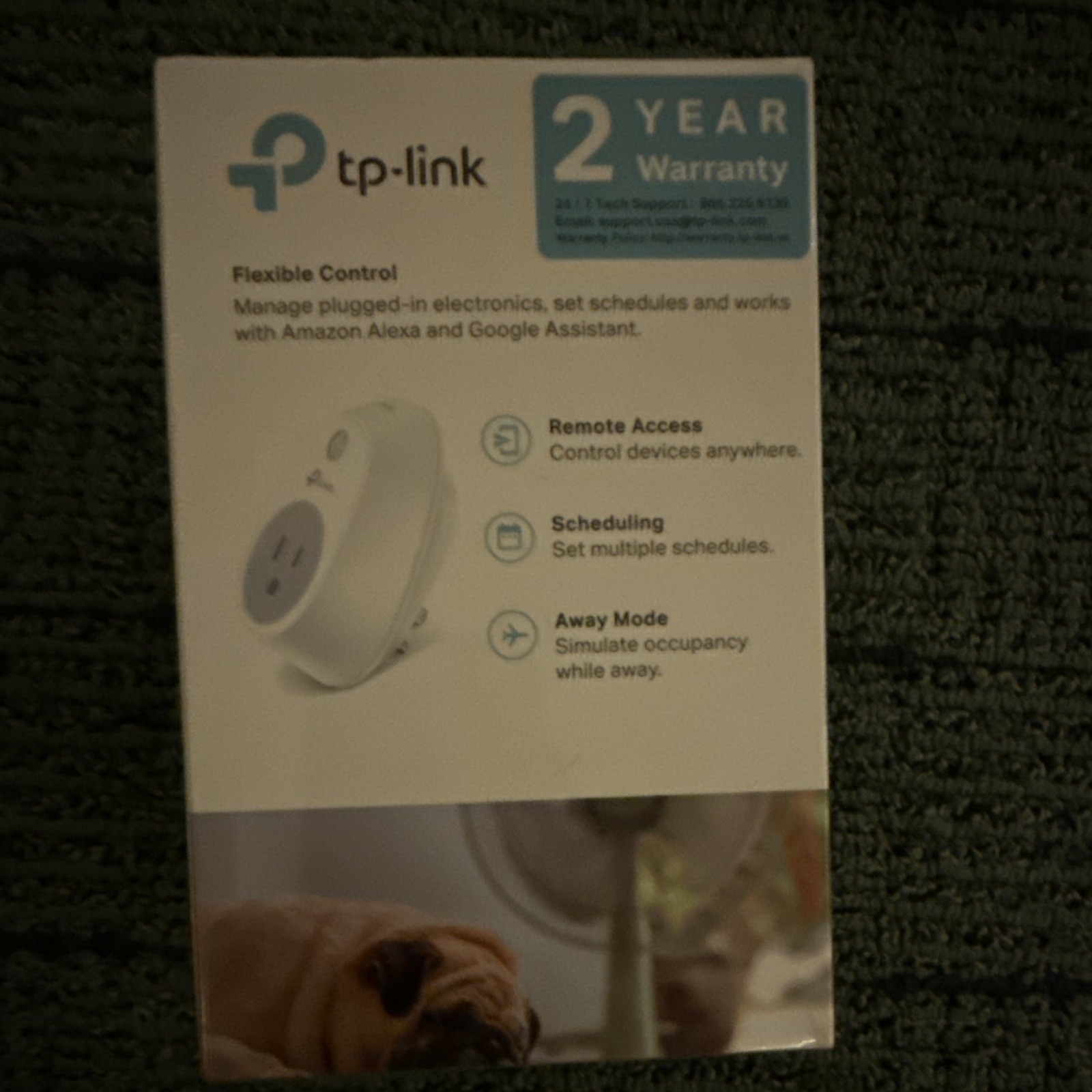 TP-LINK HS100 Smart Wi-Fi Plug, White, Alexa/Google, Remote Access & Schedule