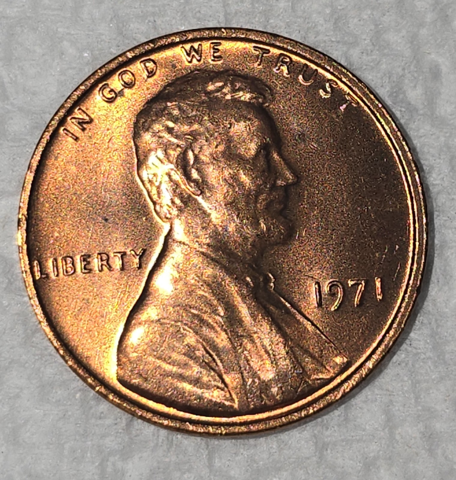 1971 P Philadelphia Mint - Lincoln Memorial Cent Penny Coin - Ungraded