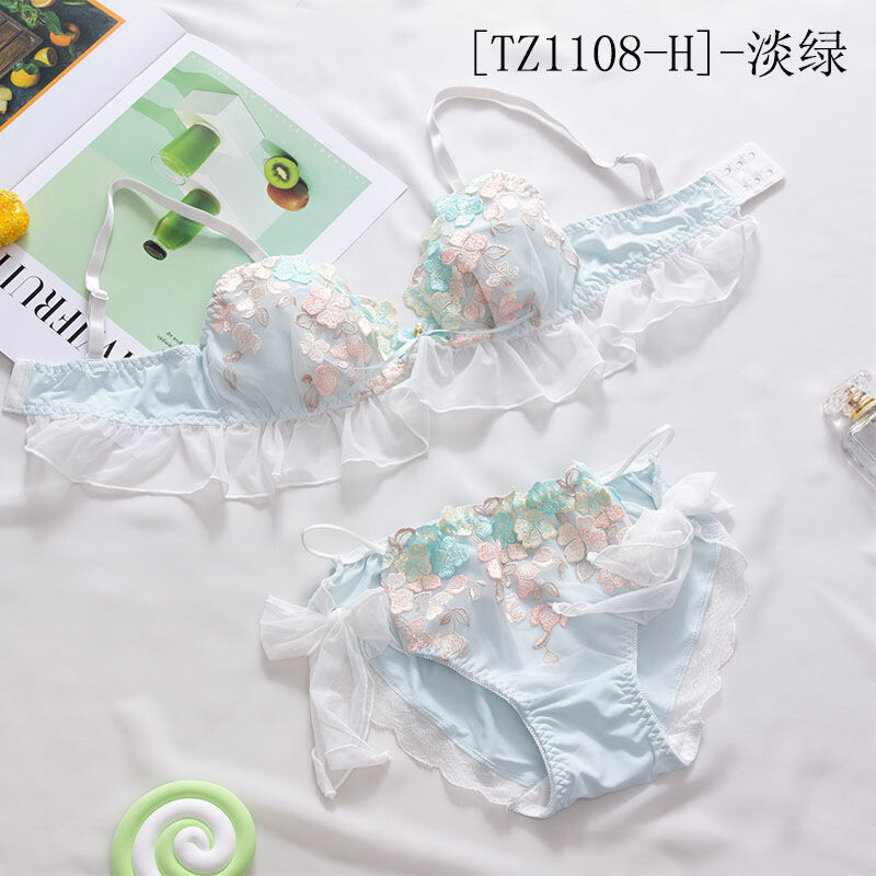 Japanese Mori Girls Bra Sets Kawaii School Underwear Cute Panties Briefs Lolita
