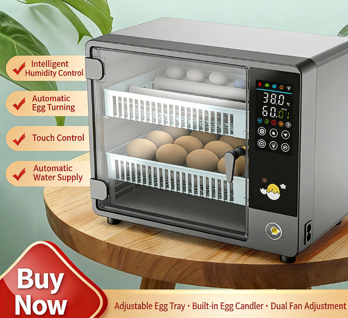 Automatic Brooder 24 Eggs Incubator Fully For Chicken Duck Quail Pigeon Hatchery