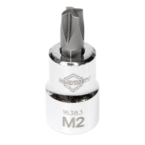 16028 Insert Socket Bit Set, Chrome 6-Piece Mortorq
