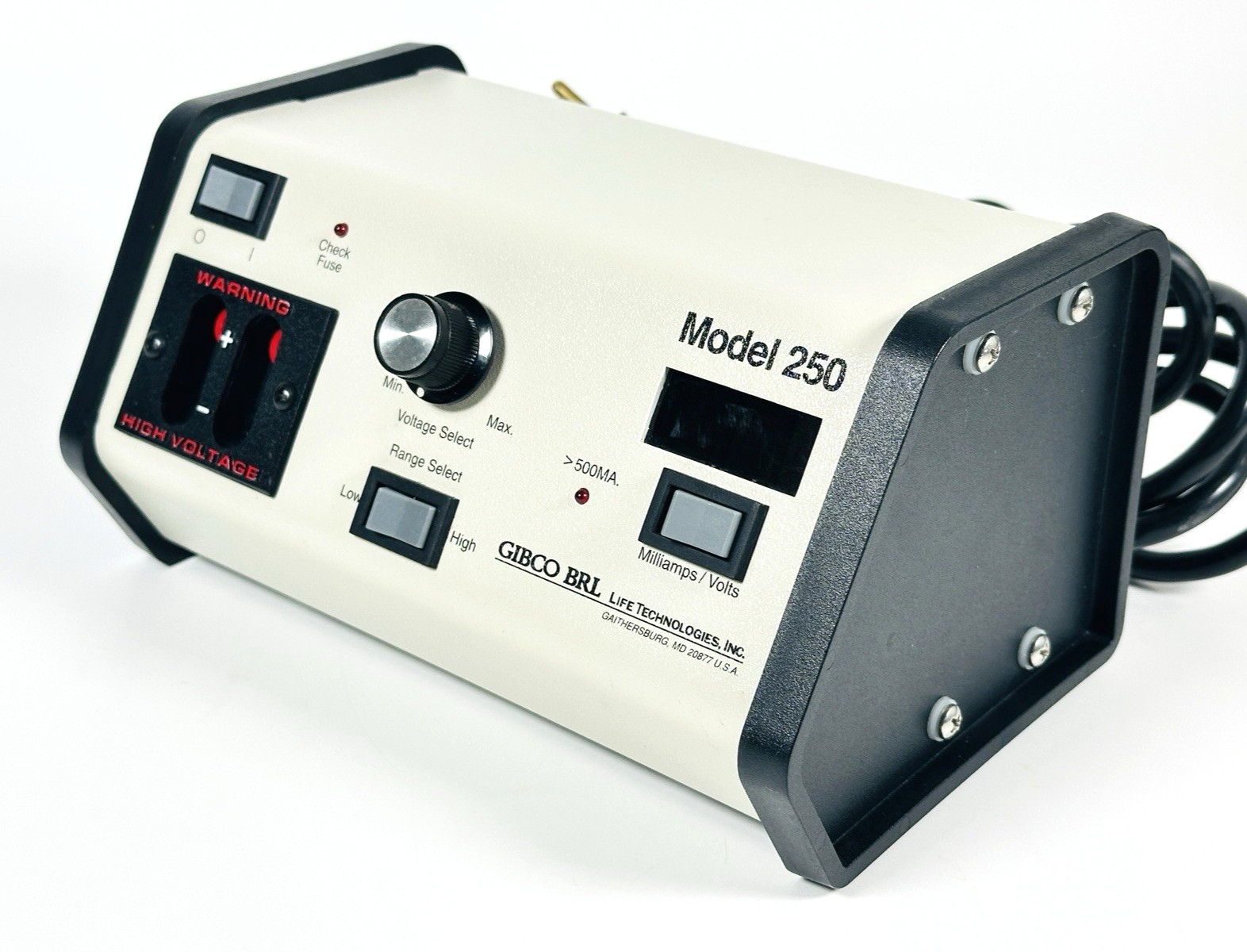Life Technologies Gibco BRL Model 250 Electrophoresis Power Supply