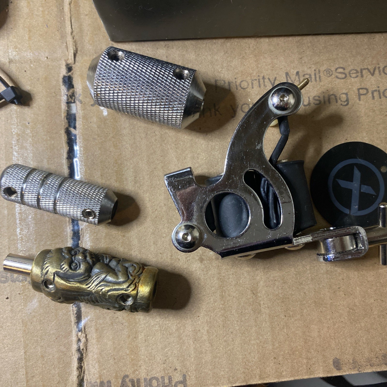 Tattoo Machine Liner Shader Chrome 10 Wrap Coils Tested & Ready Nice ! USA