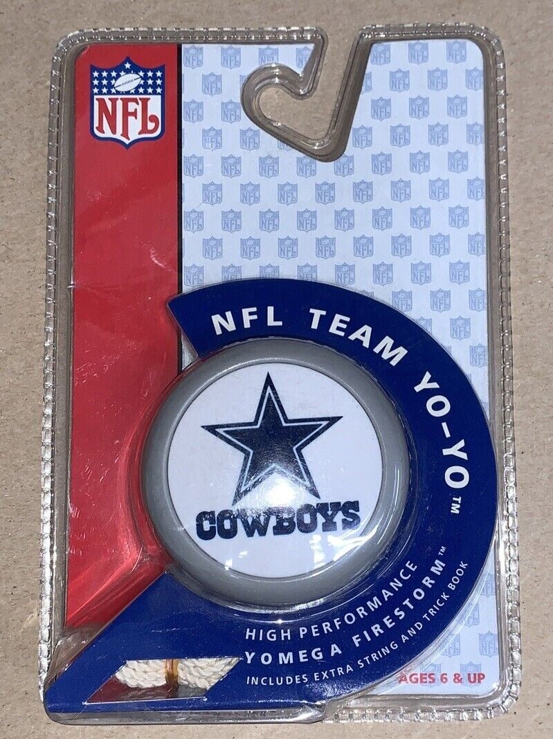 Vintage Yomega Firestorm™ Yo-Yo™ Dallas Cowboys NFL New Old Stock + Extras