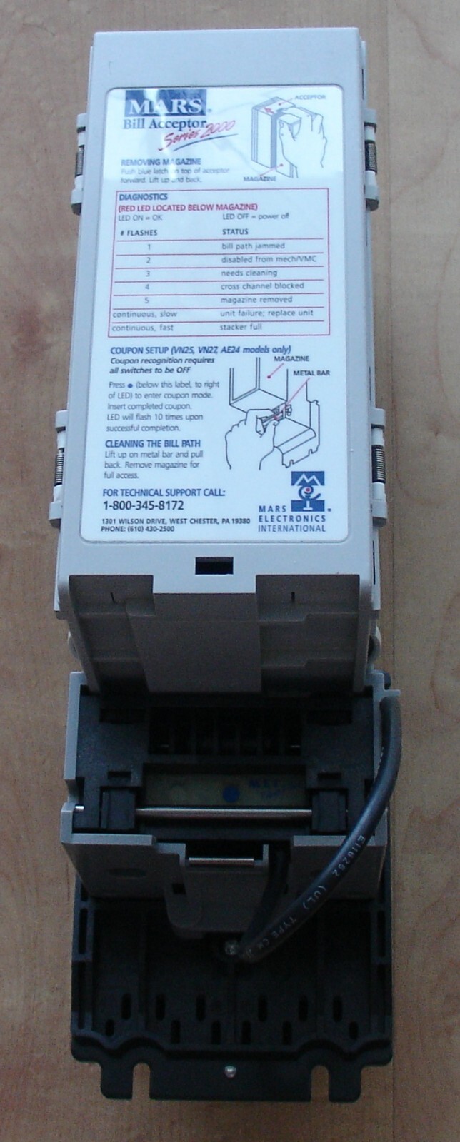 MEI MARS VN2501 U5 $1 ONLY VALIDATOR - 115VA