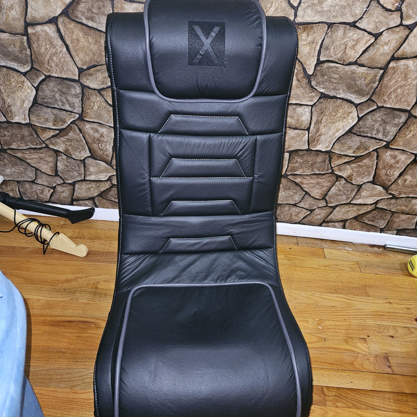 Gamer Ace X Rocker Black Leather Video Game Chair Christmas Gift Kids Or Teen