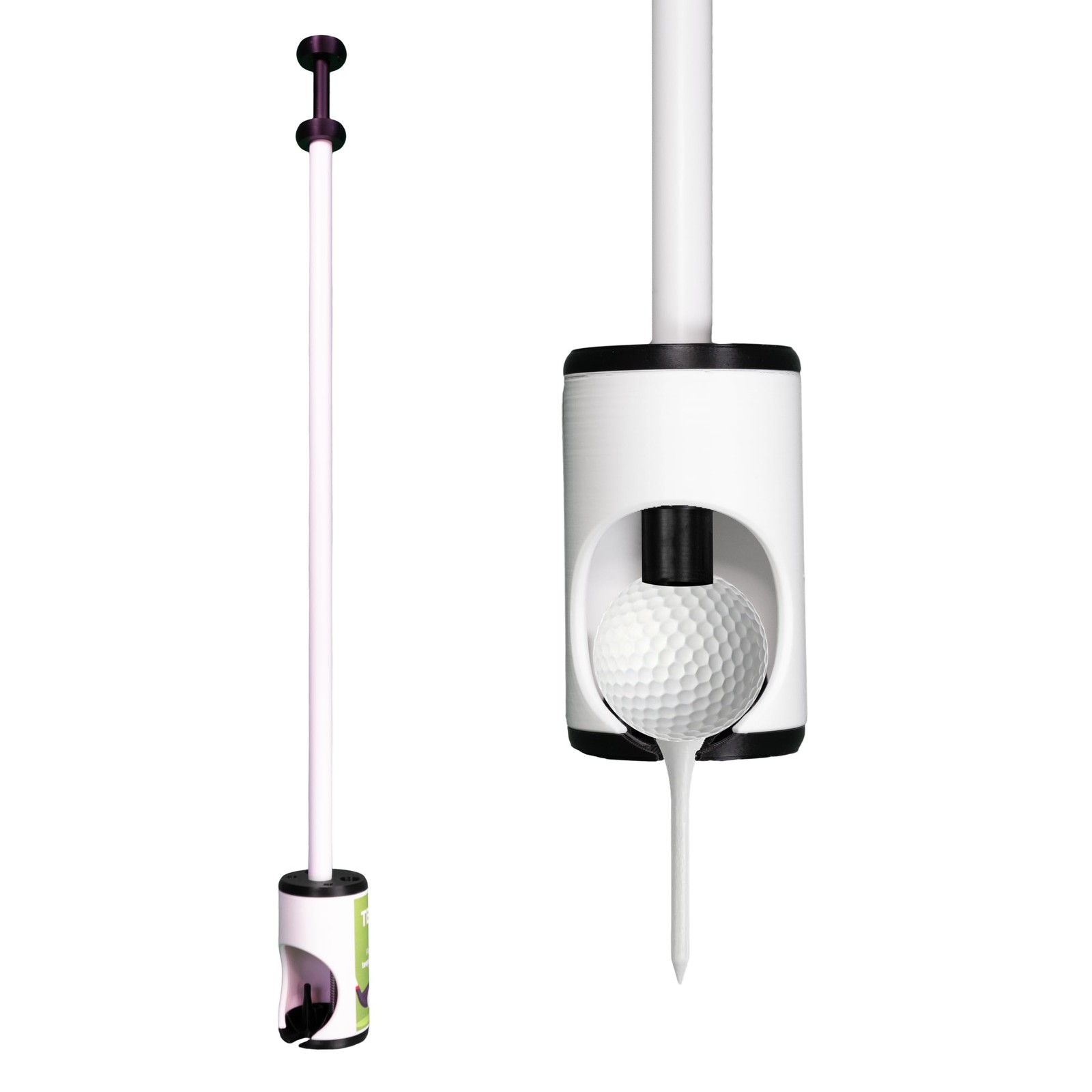 Tee Pal Standard Golf Ball Teeing Device for Seniors, Injury & Large, White