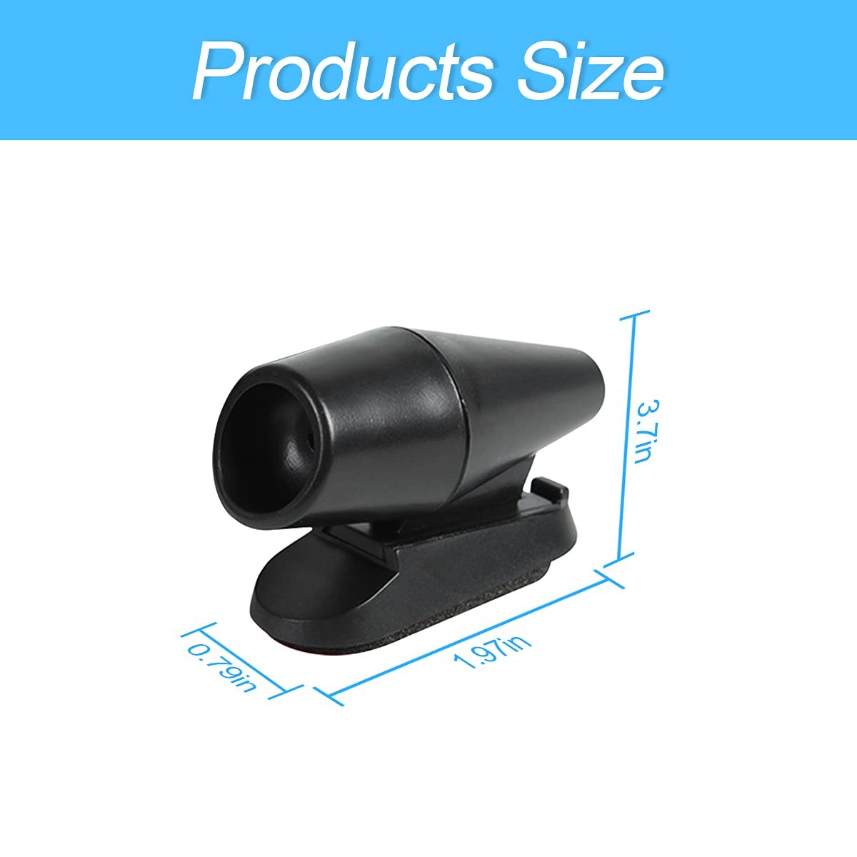 4 Pack Deer Warning Whistle for Car Black