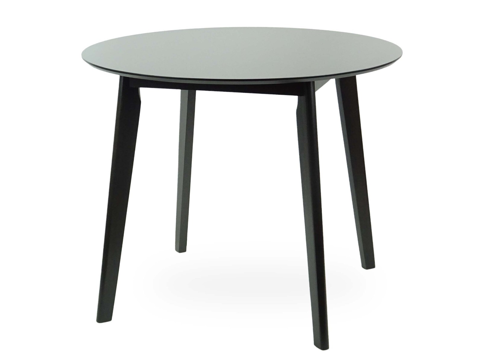 Yumiko Round Dining Kitchen Table Modern Wood, Espresso Color