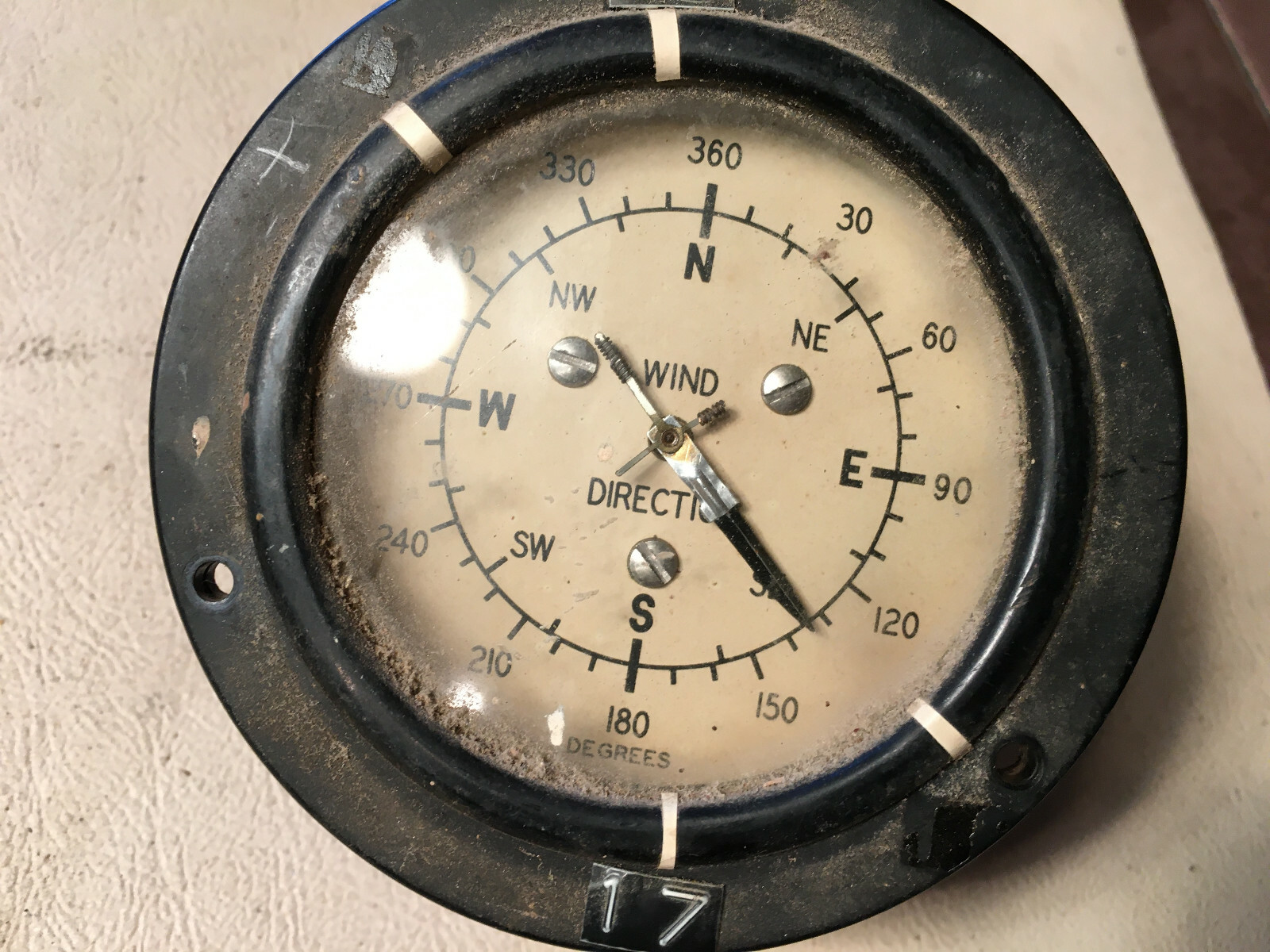 Edison Wind Direction Indicator Meter, sn 23376