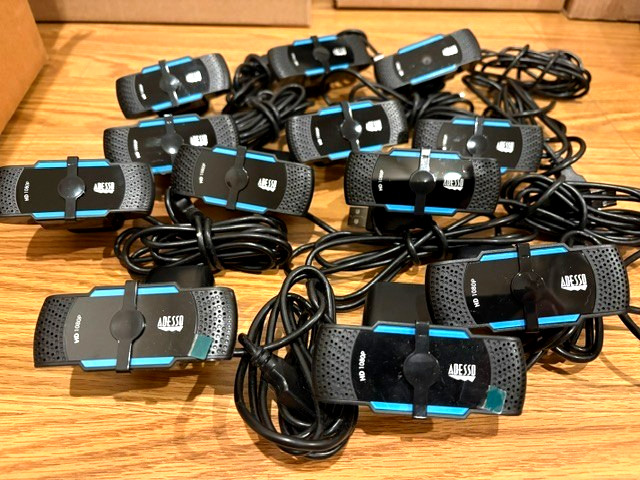 Lot of 13 Adesso Cyber Track H5 1080p HD Auto Focus Webcams - Great Condition