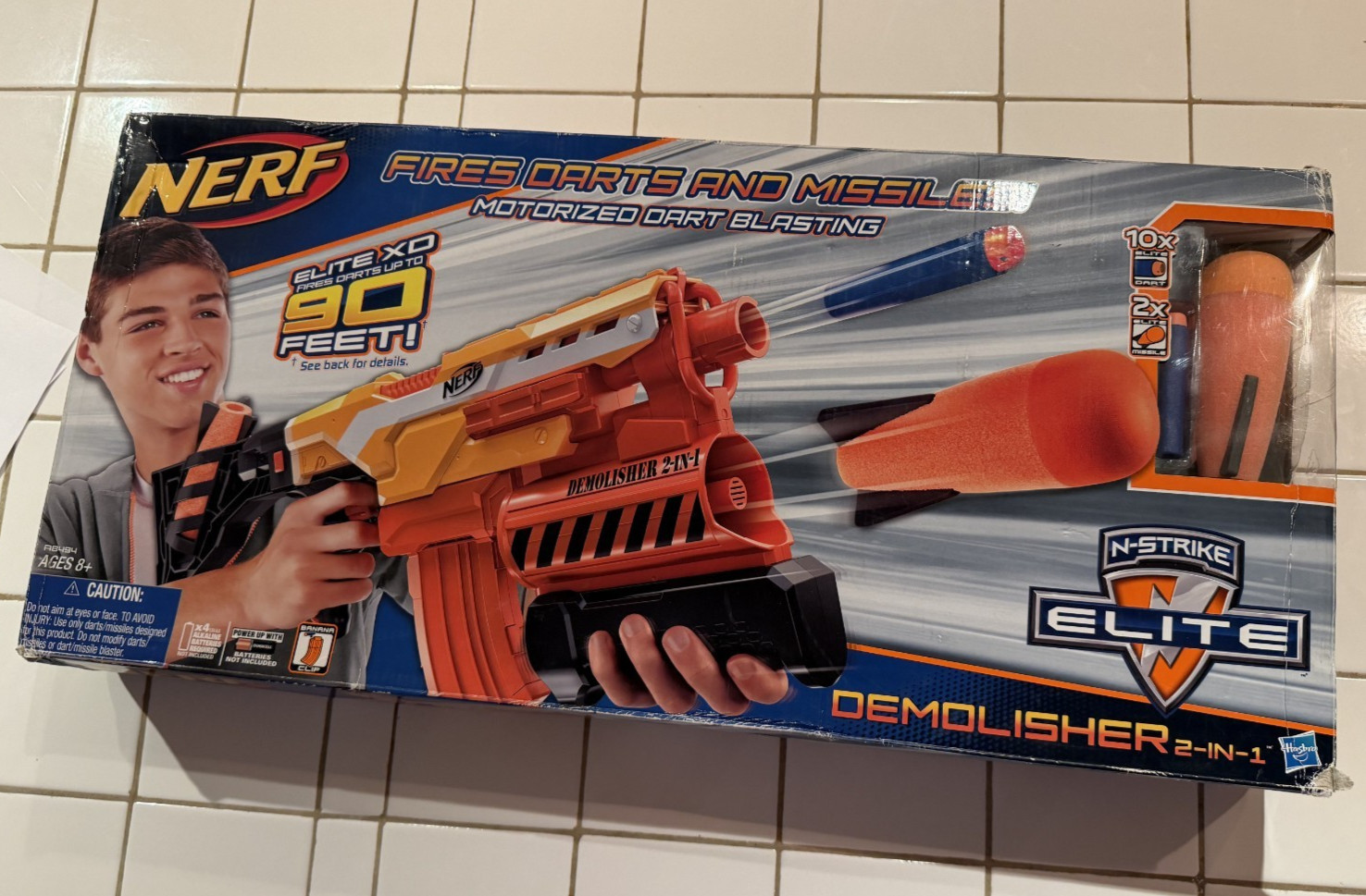 Nerf N-Strike Elite Demolisher 2 In 1 Blaster Motorized A8494 New Sealed