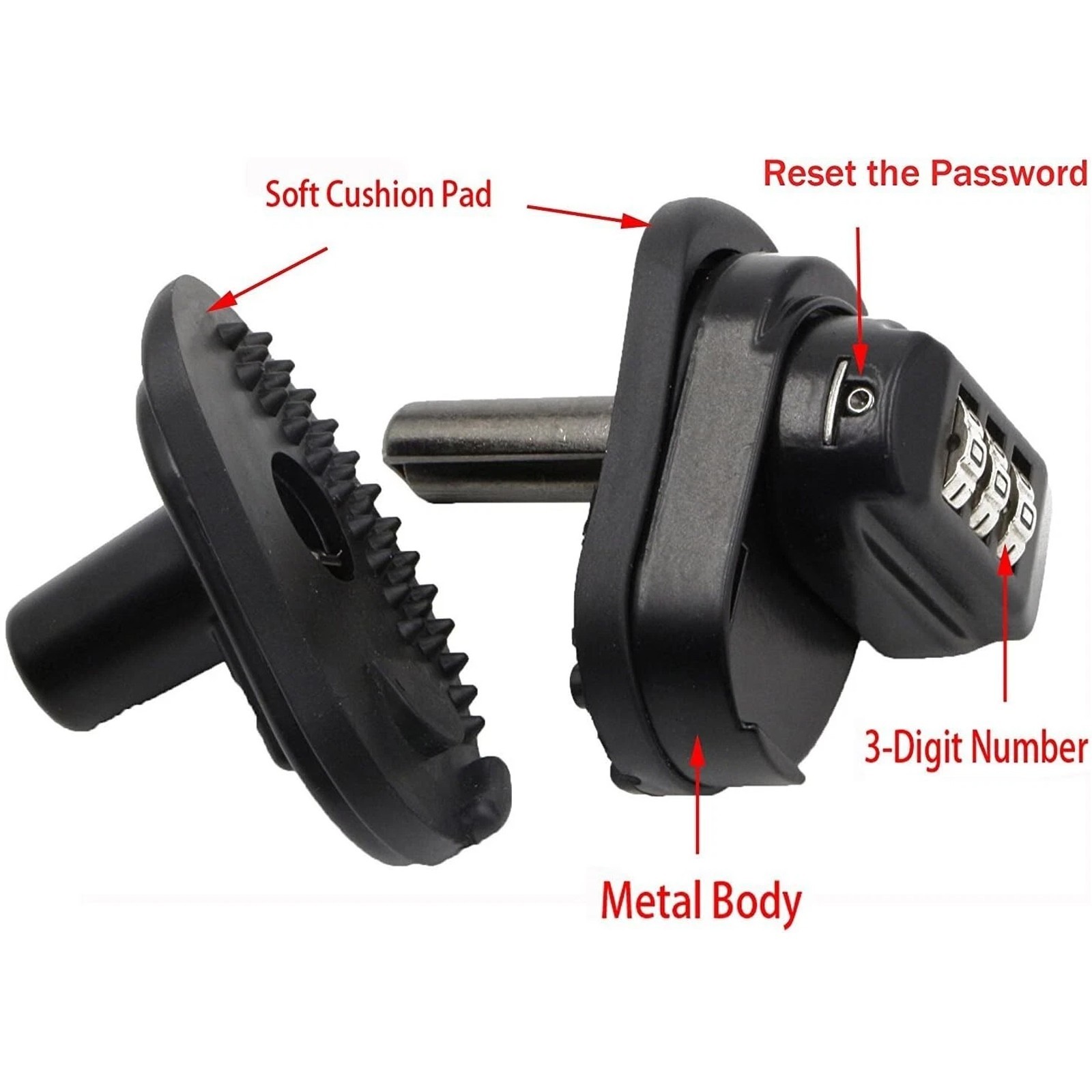 10X Adjustable 3 Digit Combination Trigger Locks for Pistol Rifle Shotgun Safety