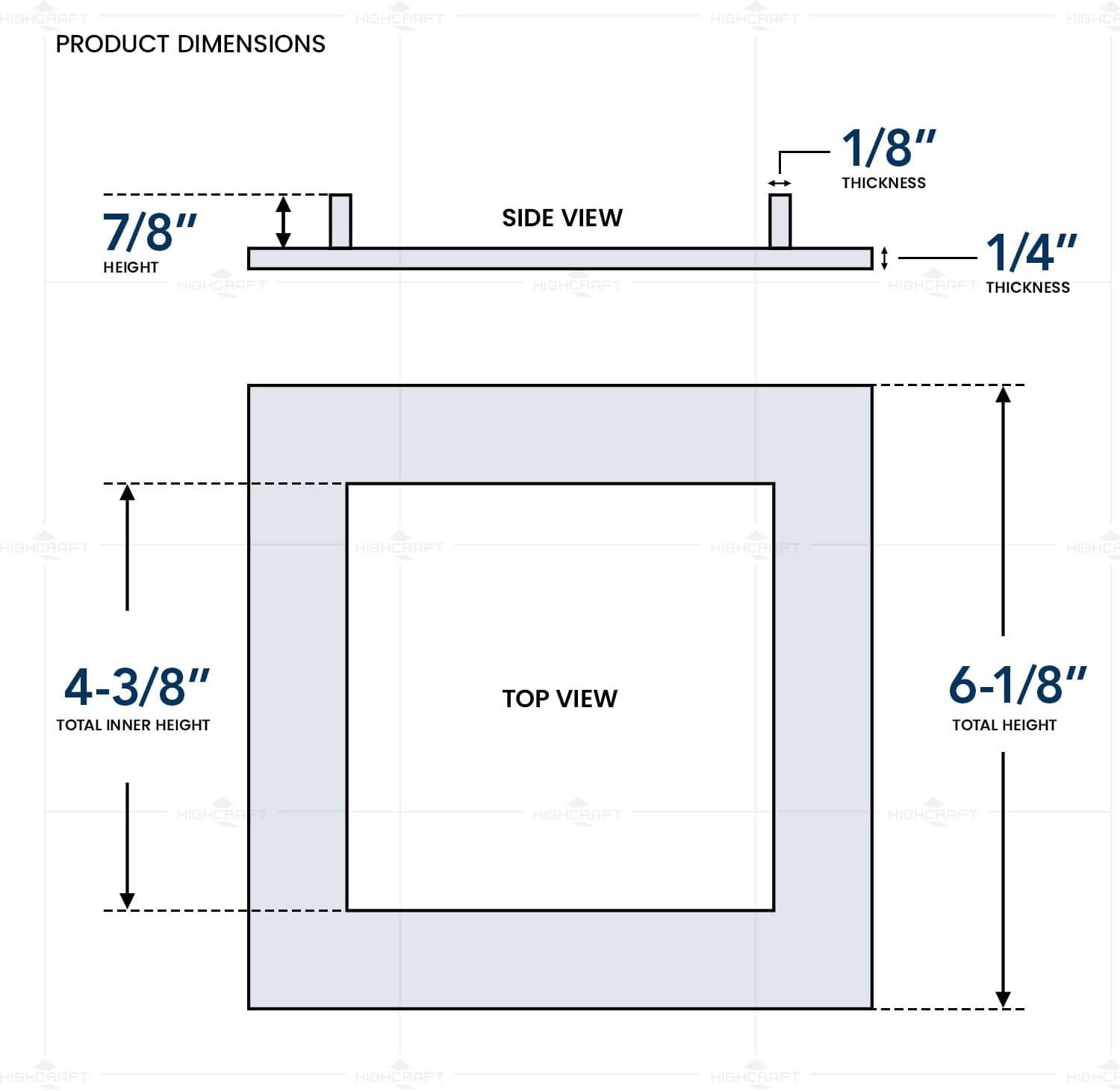 Square Faceplate Replacement for Universal Supply Outlet Boxes