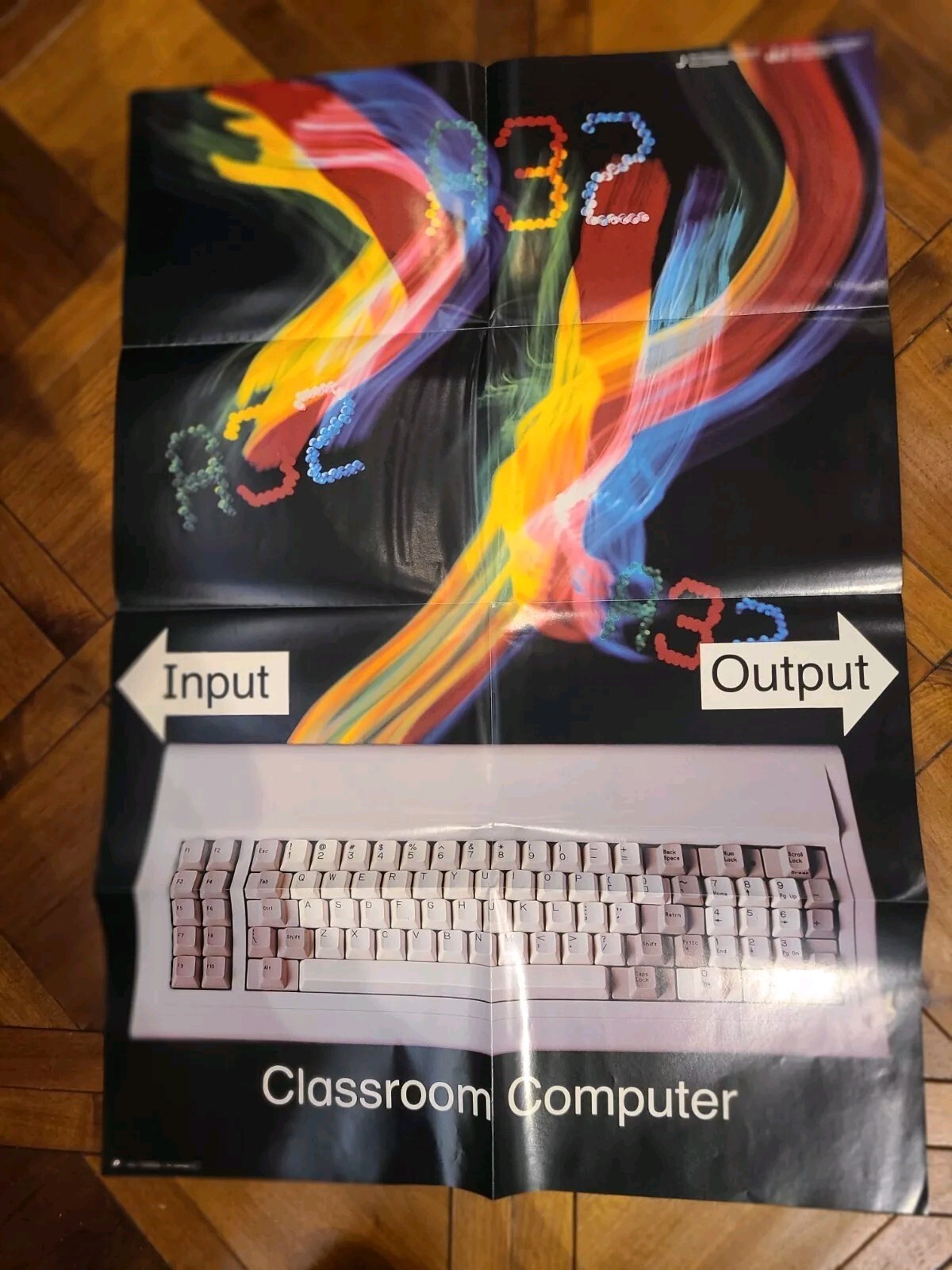 Classroom Computing Vintage Poster 1980s Scott, Foresman and Company Computers