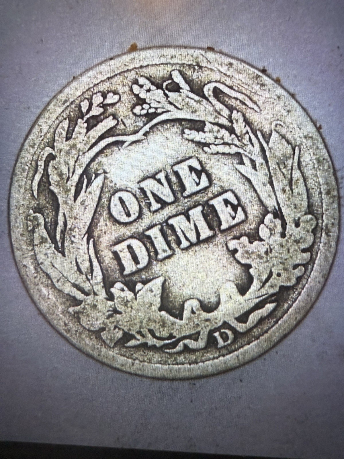 1911 D Barber Dime With Rotated Die
