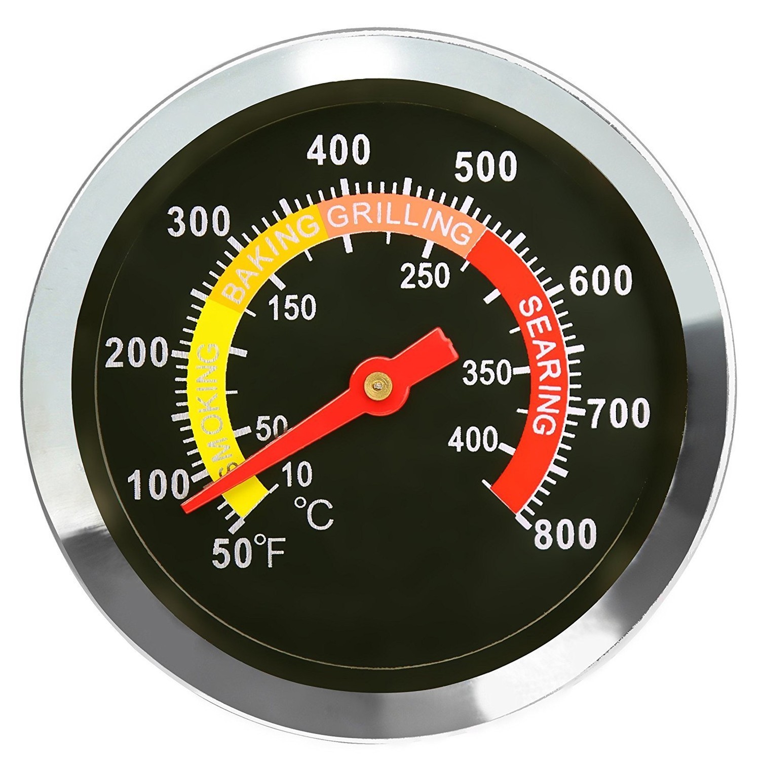 Grill Temperature Gauge BBQ Smoker Thermometer for Charcoal Grill and Pit | S...