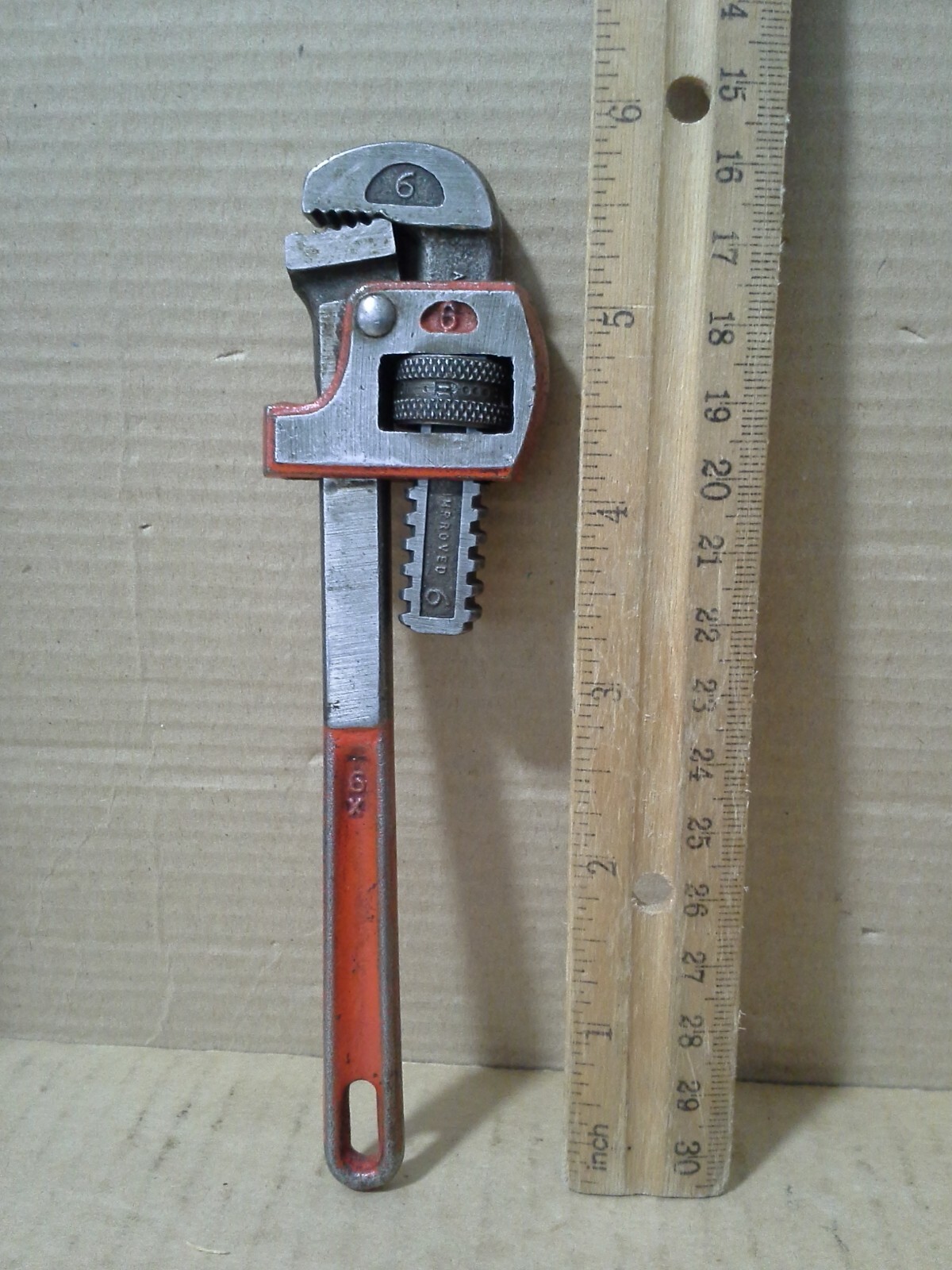 Vintage STL Forging 6" Adjustable Monkey Wrench. Made in USA. VGC