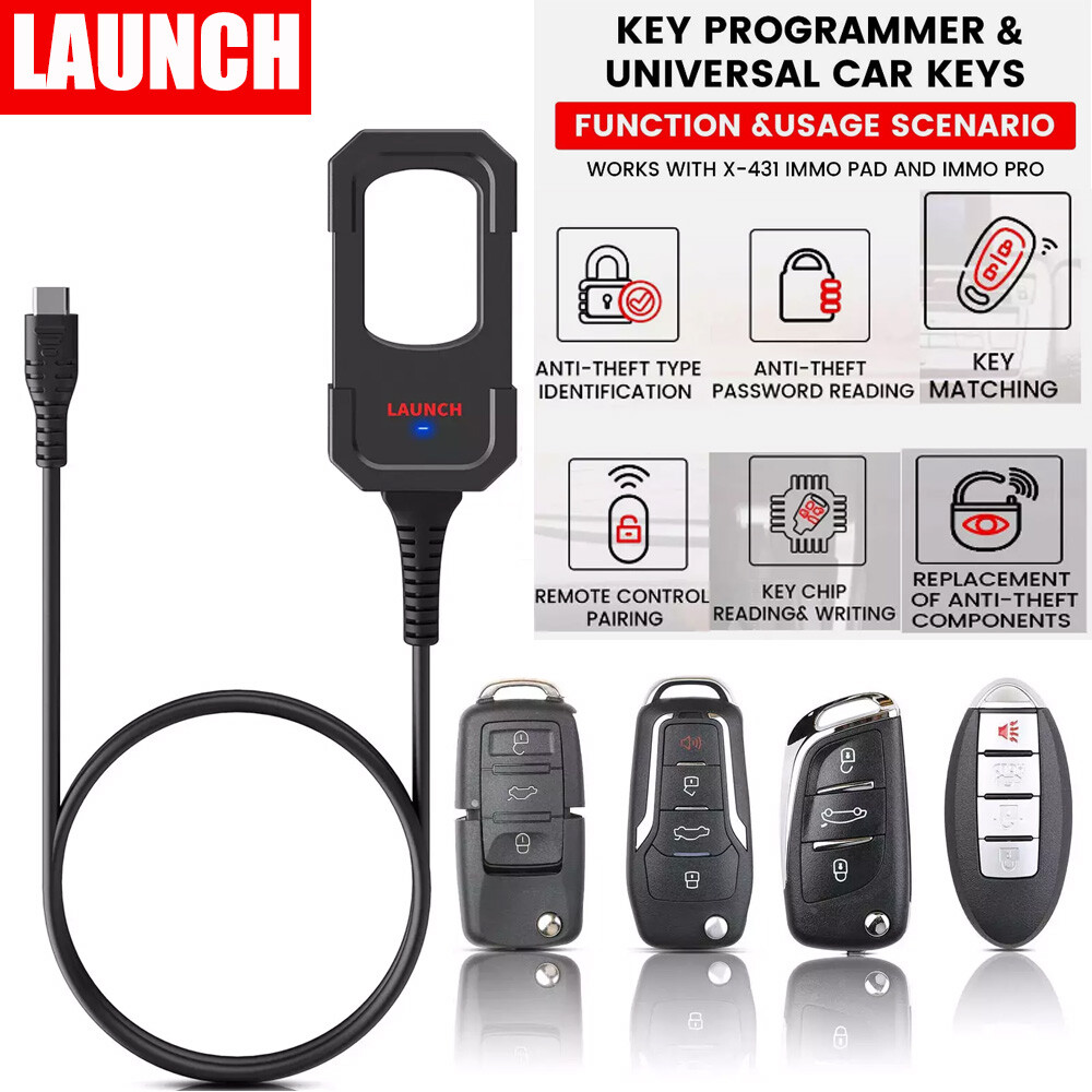Launch X431 Key Programmer Remote Maker w/Chip &4Smart Key for IMMO Elite Plus